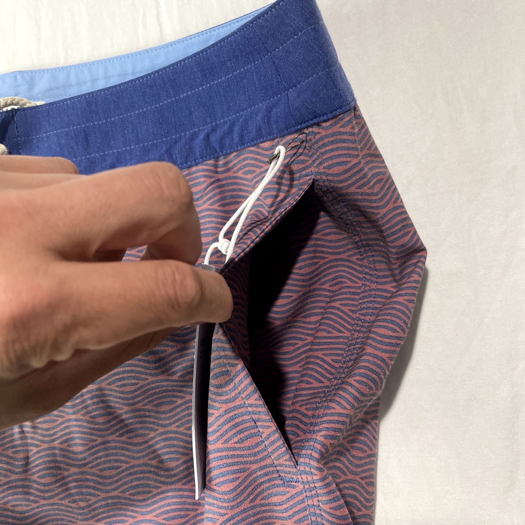 Vintage Fair Harbor Mens Size 33 Swim Trunks Pockets Beach Swimwear New Adult Blue Size US 33 - 5 Thumbnail