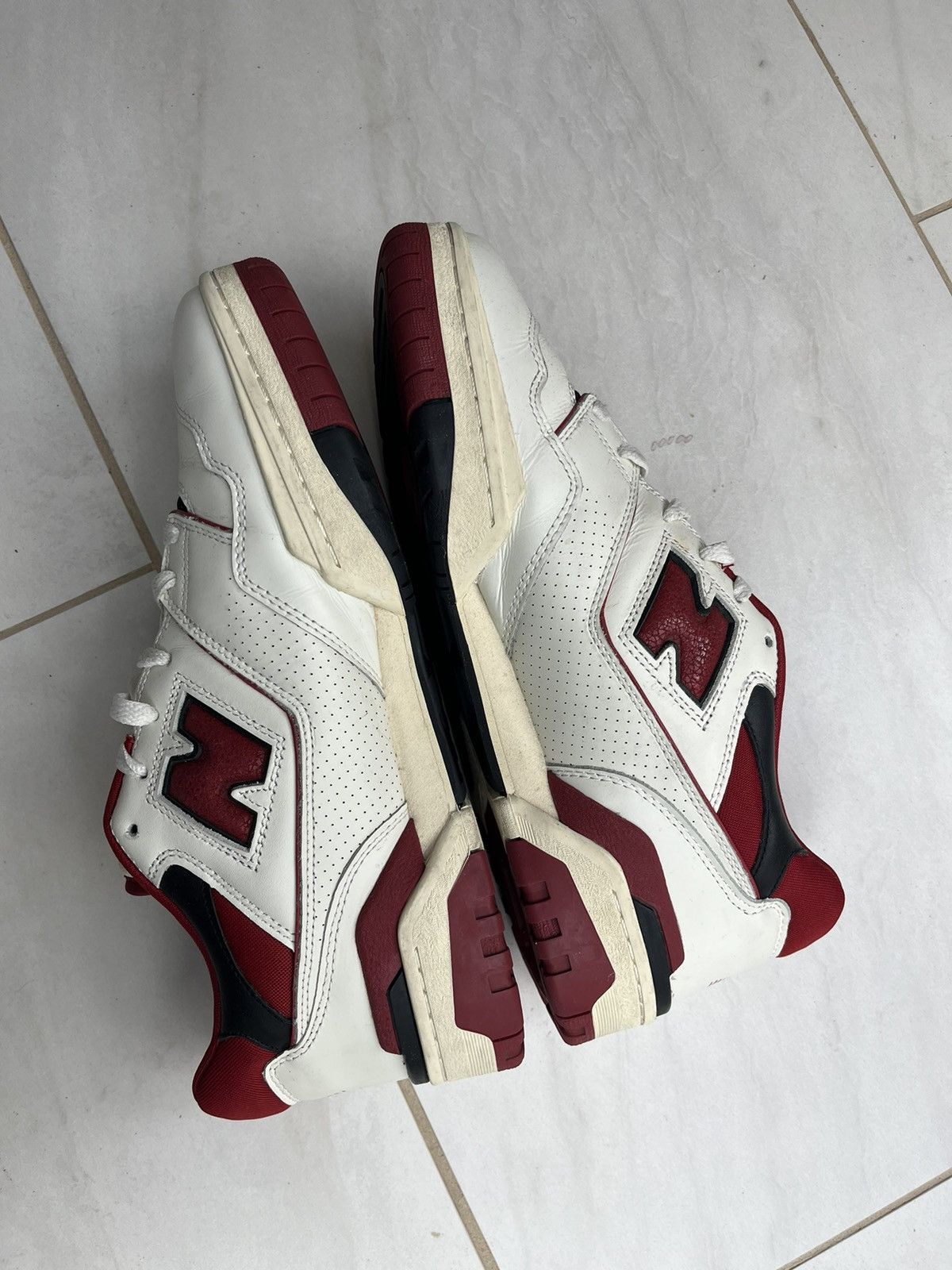 Aime Leon Dore × New Balance Aime Leon Dore New Balance 550 White Red (2020) Size US 10.5 / EU 43-44 - 2 Thumbnail