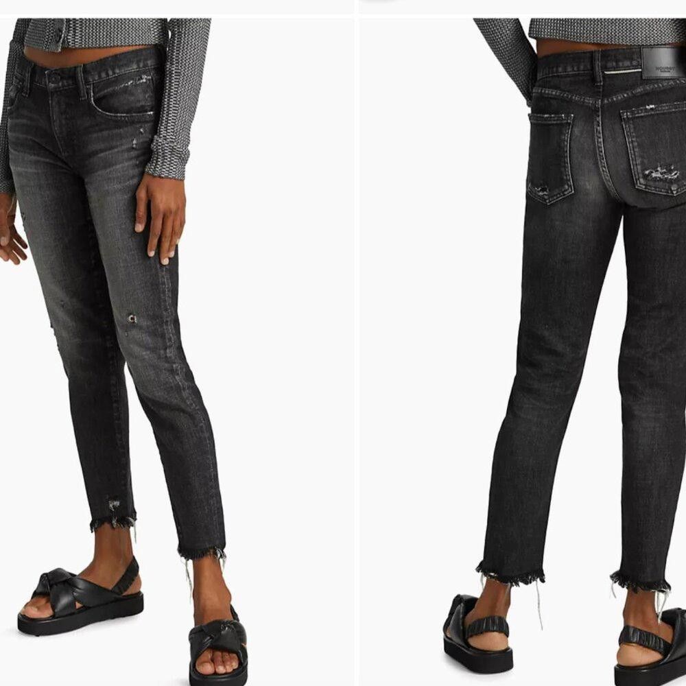 MOUSSY Moussy Vintage Diana Distressed Stretch Skinny Ankle Jeans Size 25" / US 0 / IT 36 - 7 Thumbnail