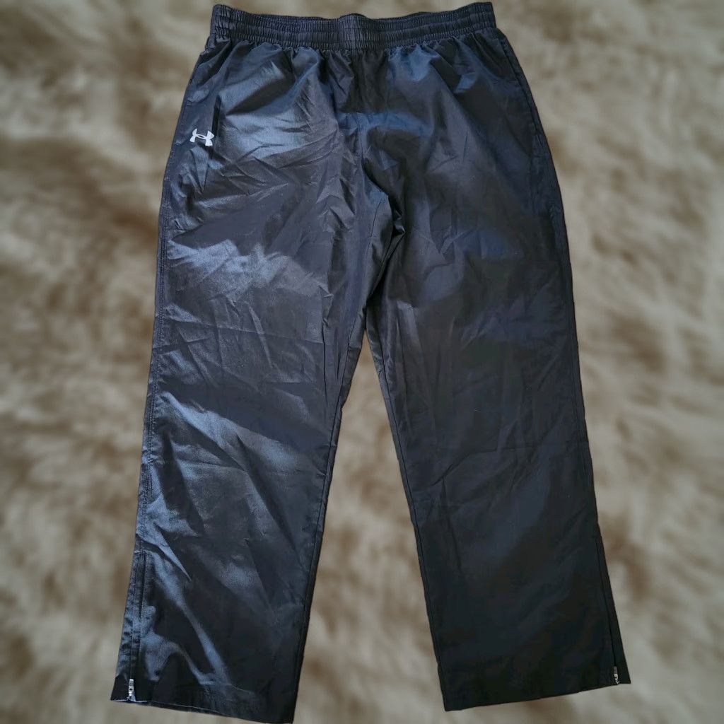Under Armour Under Armour Pants Mens 2XL Black Water Repellent Wide Leg Loose Fit Heatgear Pants Mens 2XL Black Size US 39 - 1 Thumbnail