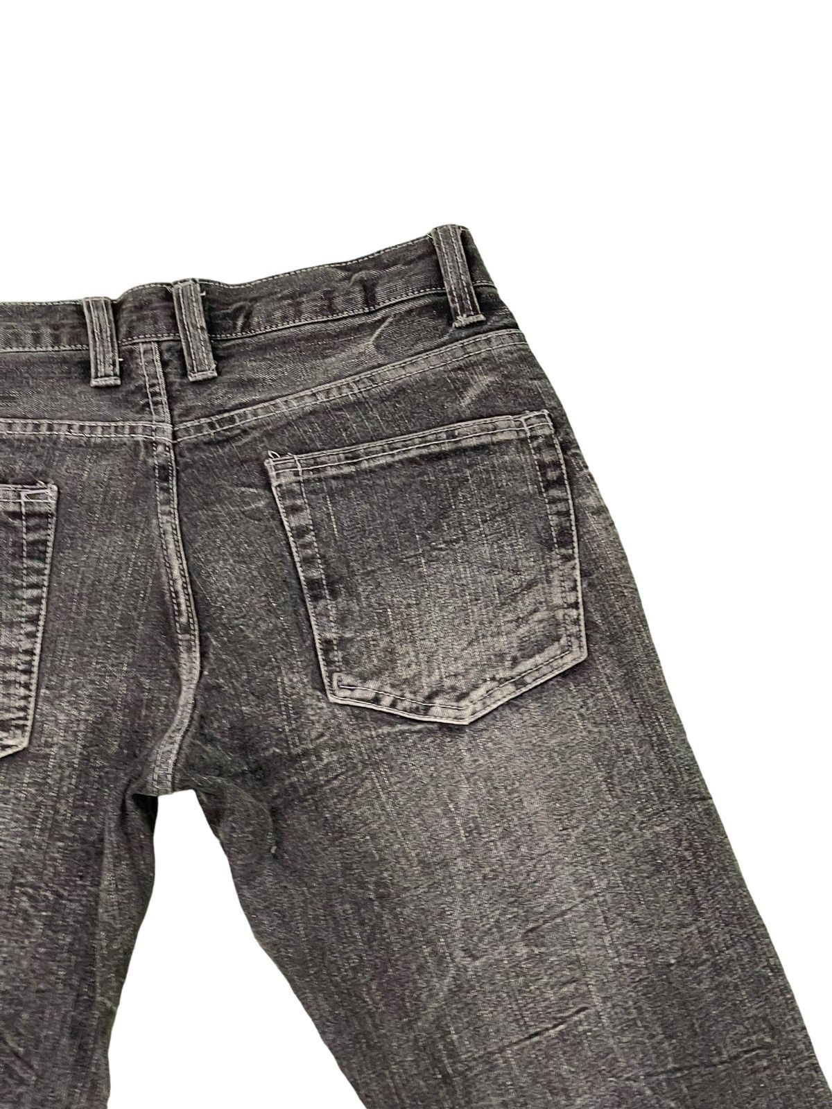 Japanese Brand Distress Jeans Root Three Regular Straight 6🟦3 Size US 31 - 20 Thumbnail