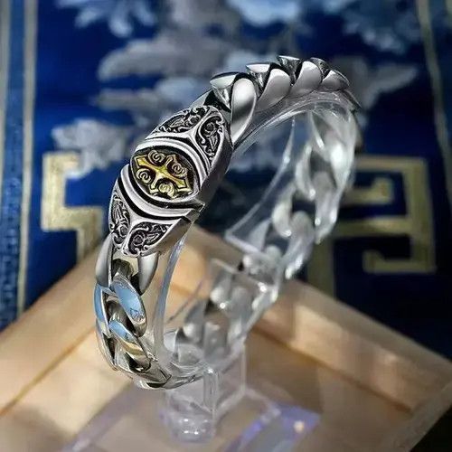 Jewelry Cross Flower Bracelet Size ONE SIZE - 4 Thumbnail
