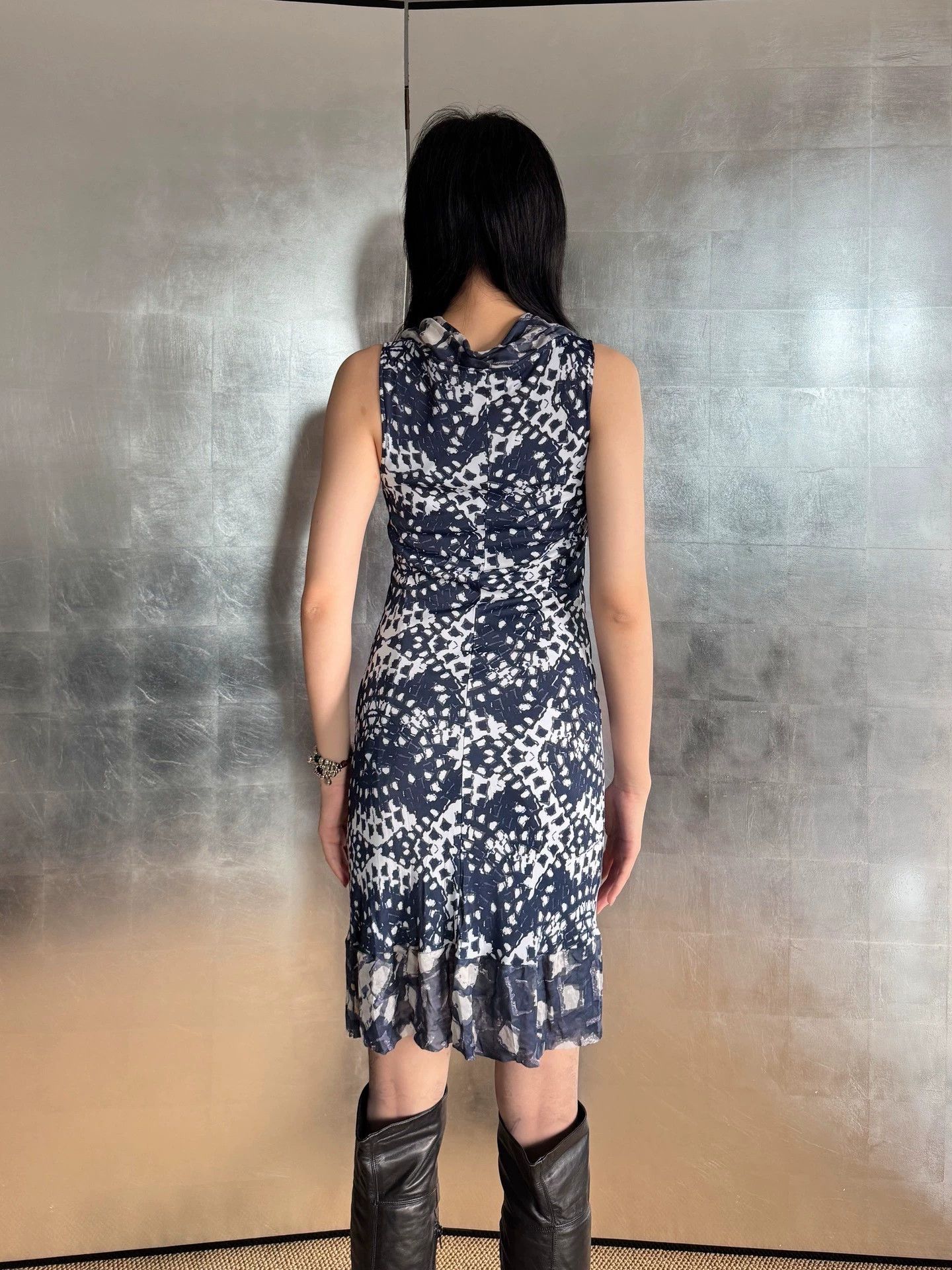 Other Italian Brand Psychedelic Stretchy Tulle Dress M Vintage Size M / US 6-8 / IT 42-44 - 8 Thumbnail