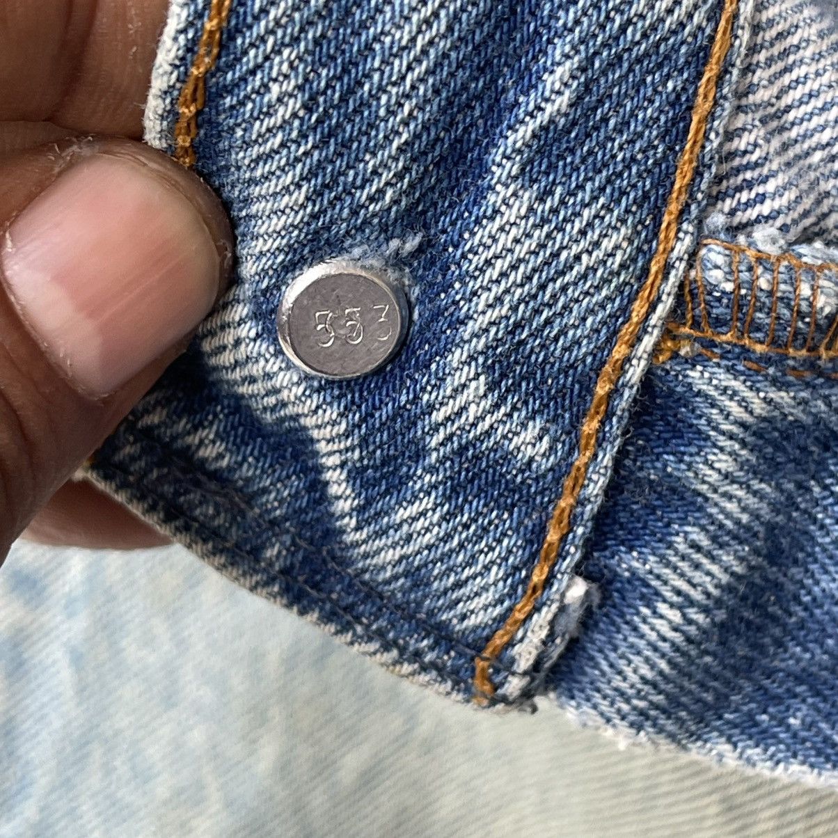 Levi's Vintage 80s Levi's 501 Denim Jeans Faded Distressed Size US 34 / EU 50 - 15 Thumbnail