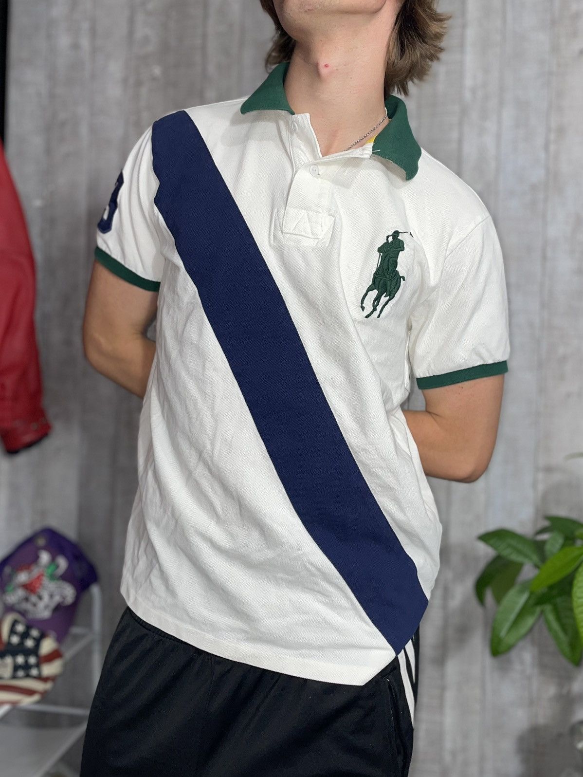 トップス 00s Ralph Lauren big pony polo shirt y2k Y2K Chief Keef Polo Ralph Lauren Big Pony Size Kids Xl (18