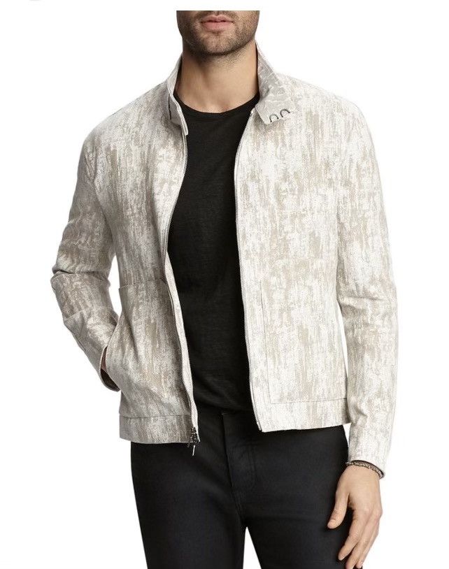 John Varvatos #’d Limited edition JV cork painted linen jacket Size US S / EU 44-46 / 1 - 1 Thumbnail