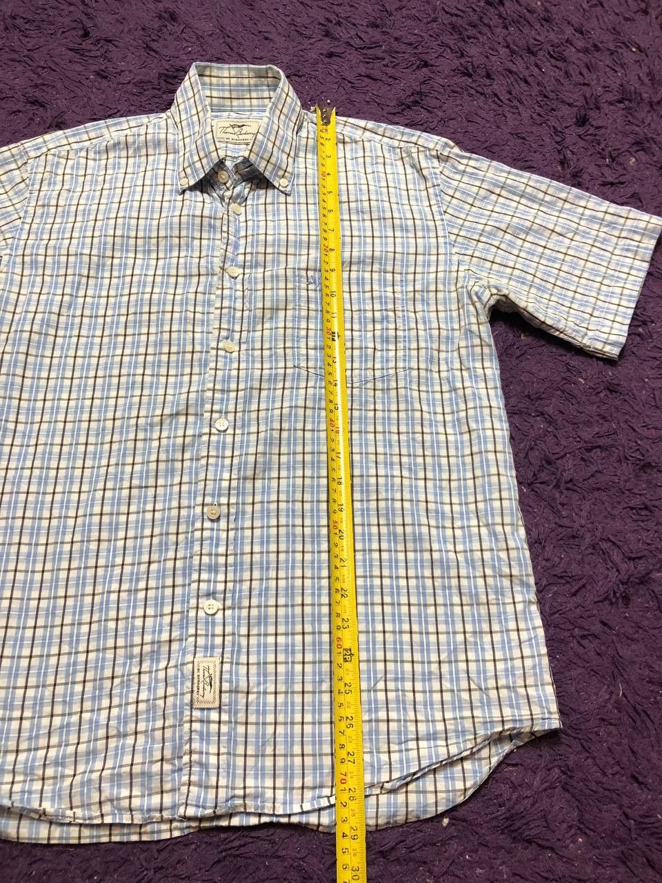 Vintage Thomas Burberry Checkered Classic Button Up Shirt Size L Size US L / EU 52-54 / 3 - 12 Thumbnail
