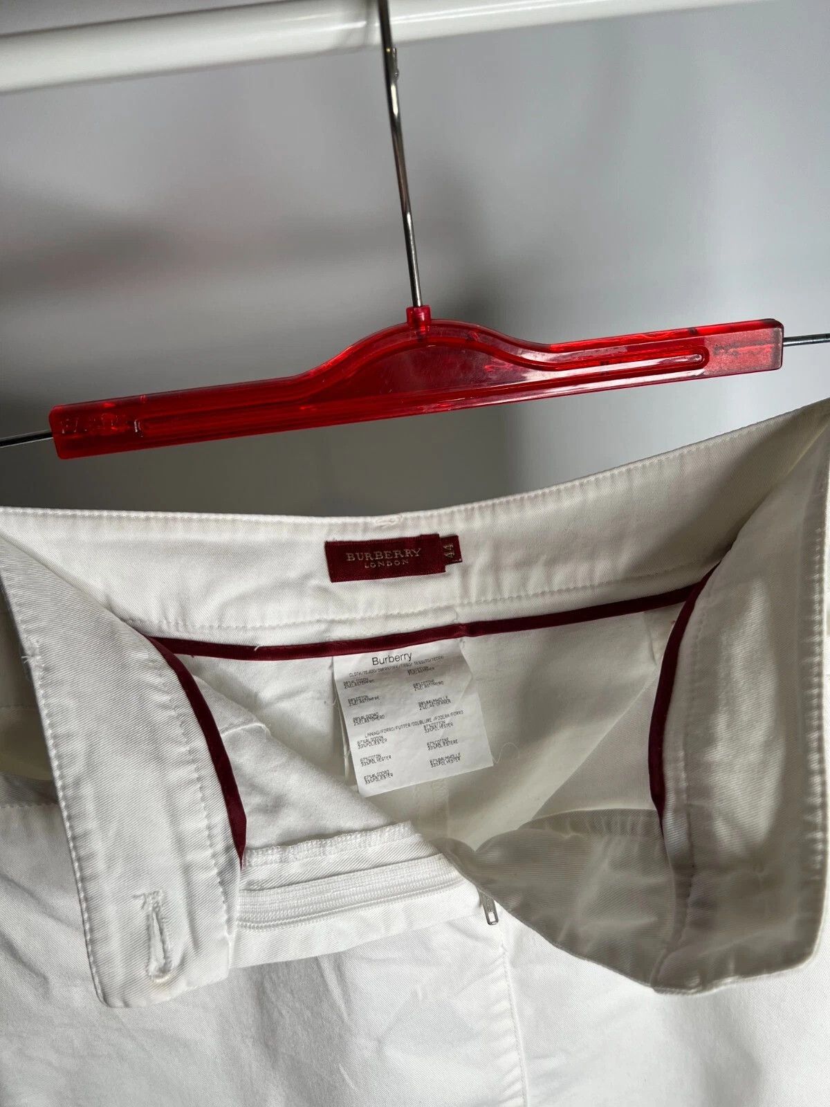 Burberry Burberry London Women's White Cotton Blend Jeans Skirt Size 30" / US 8 / IT 44 - 14 Thumbnail