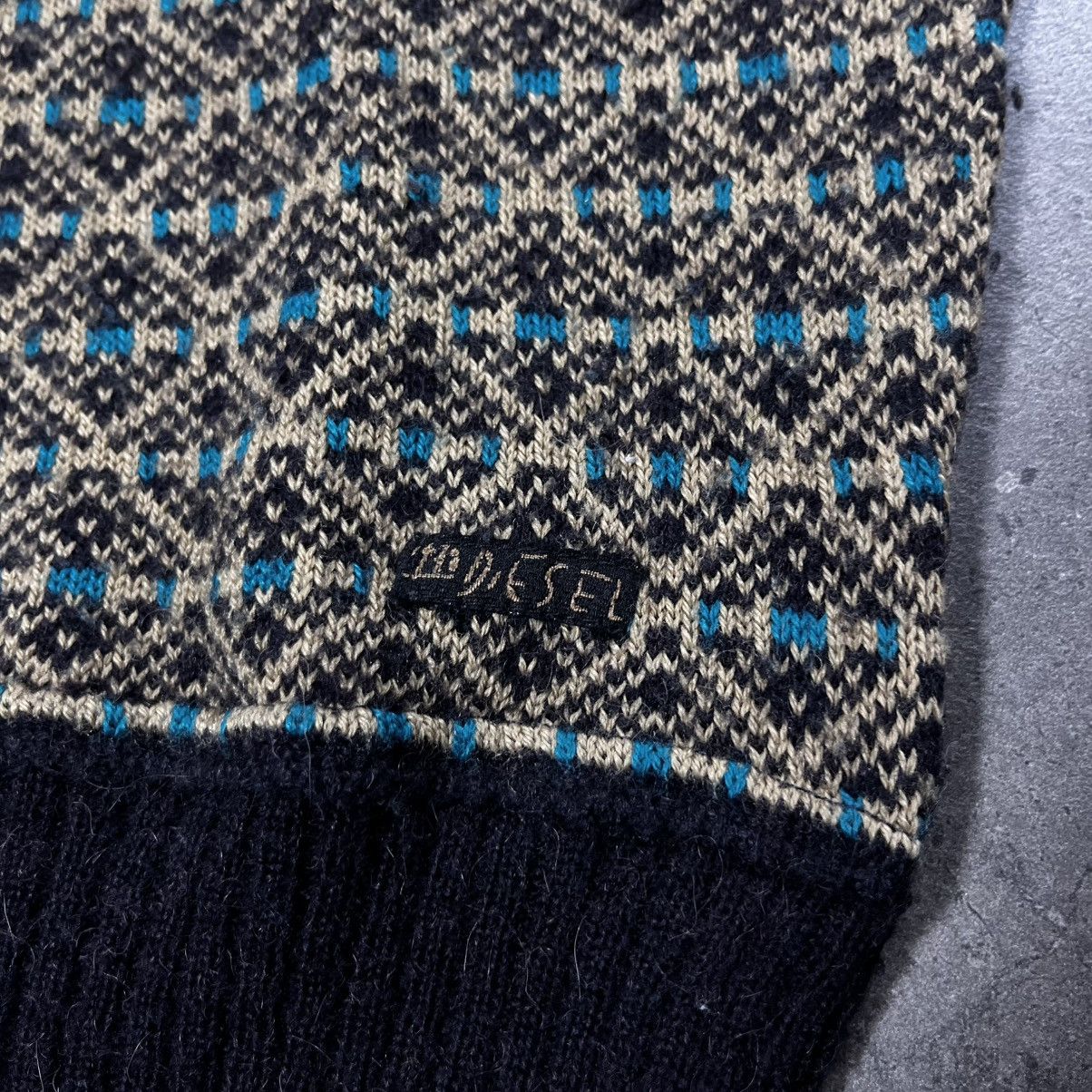 Diesel Vintage 00s Diesel Alpaca Wool Vest Knit Sweater Old Money Size US M / EU 48-50 / 2 - 7 Thumbnail