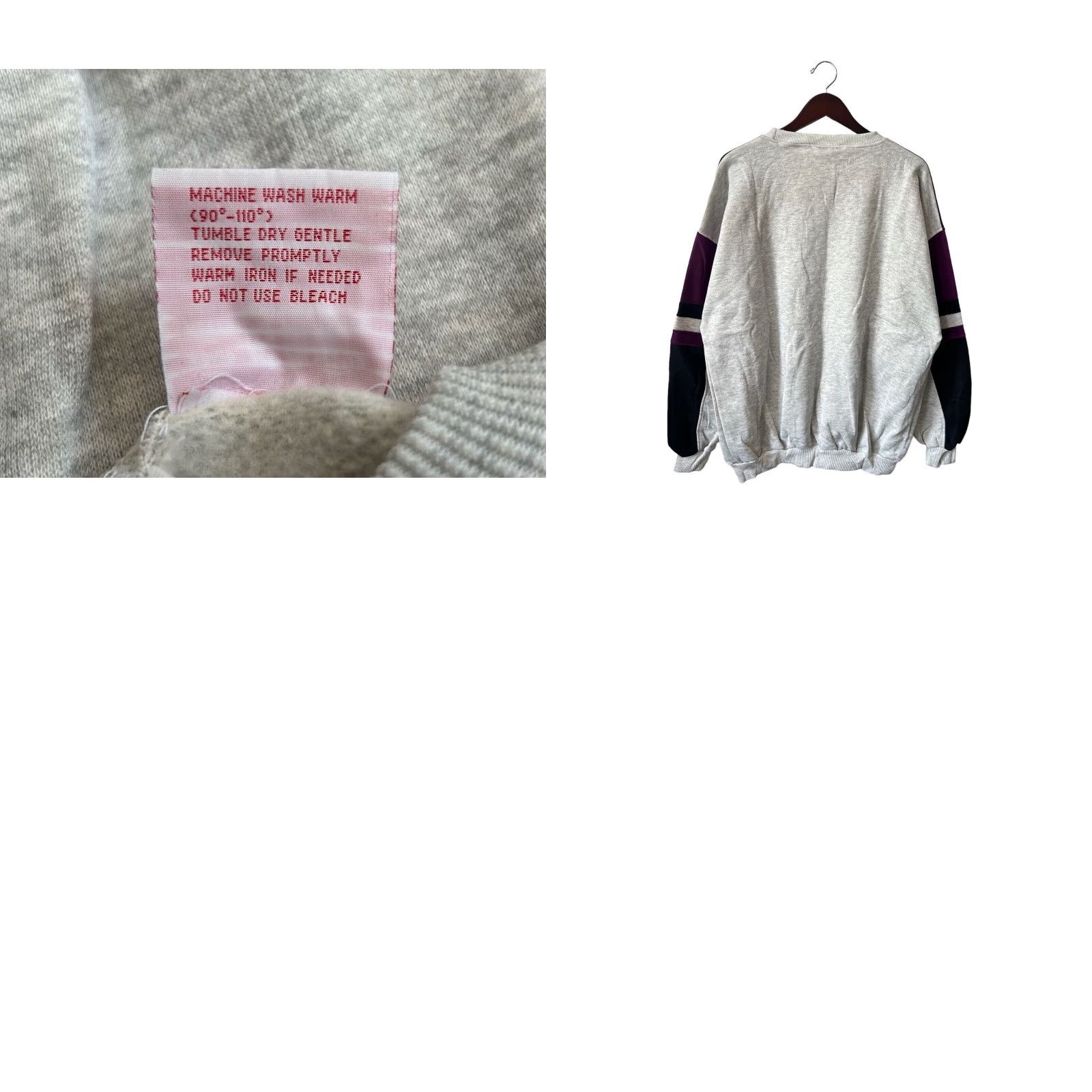 PONY VINTAGE PONY Sweatshirt Crew Neck Mens 3XL Gray 1990s Deadstock NWT 90s Long Sleeve Pullover Size US XXL / EU 58 / 5 - 8 Thumbnail