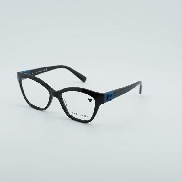 Longchamp Longchamp LO2755 001 Eyeglasses Black 53mm Cat Eye Frame Size ONE SIZE - 1 Thumbnail