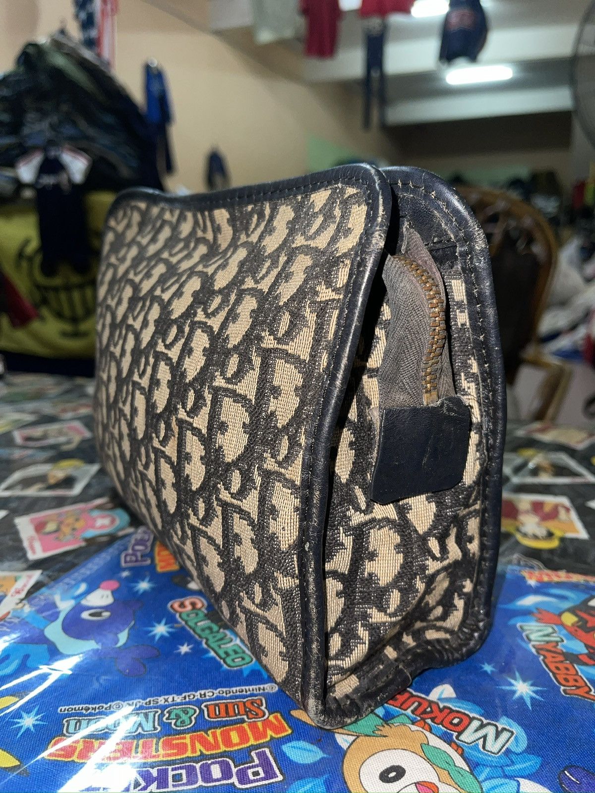 Dior Vintage Christian Dior Trotter monogram canvas clutch Size ONE SIZE - 8 Thumbnail