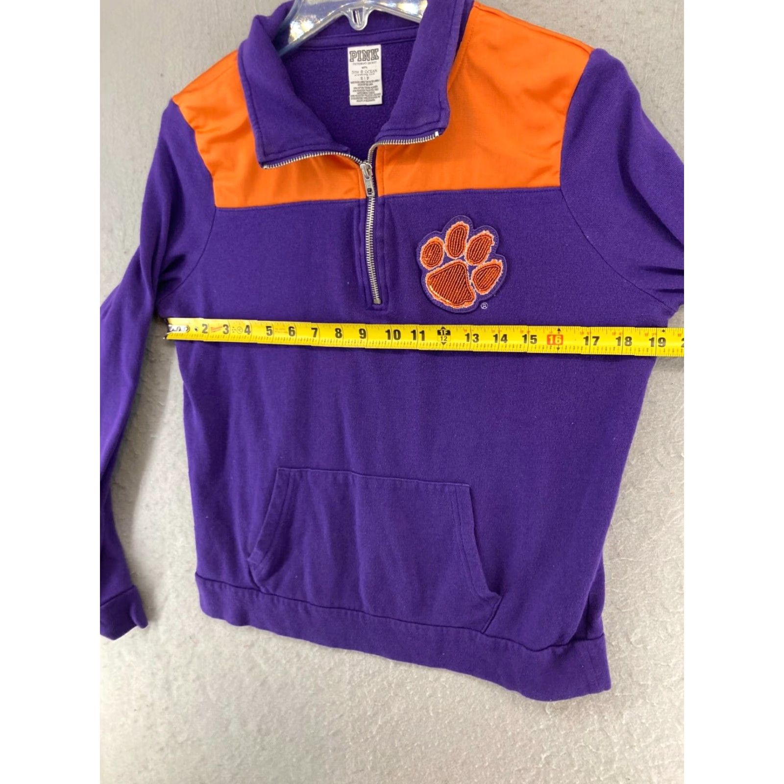 Victoria's Secret Victorias Secret Pink Pullover Small Purple Clemson Tigers Football Size S / US 4 / IT 40 - 2 Thumbnail