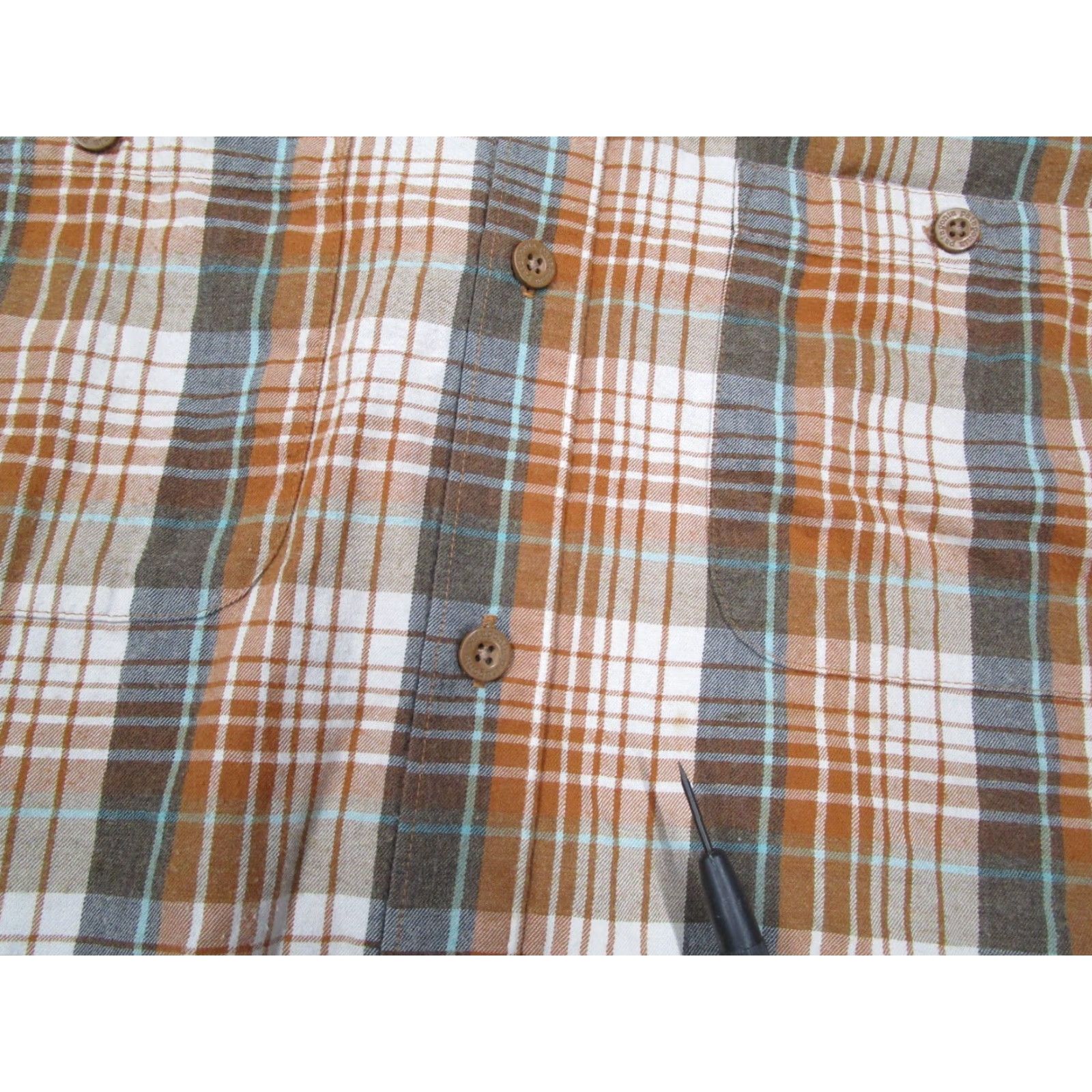 Patagonia Patagonia Shirt Mens Large Brown Plaid Button-Up 100% Organic Cotton Classic Fit Long Sleeve Button | Wool? No — (avoid new info) Size US L / EU 52-54 / 3 - 7 Thumbnail