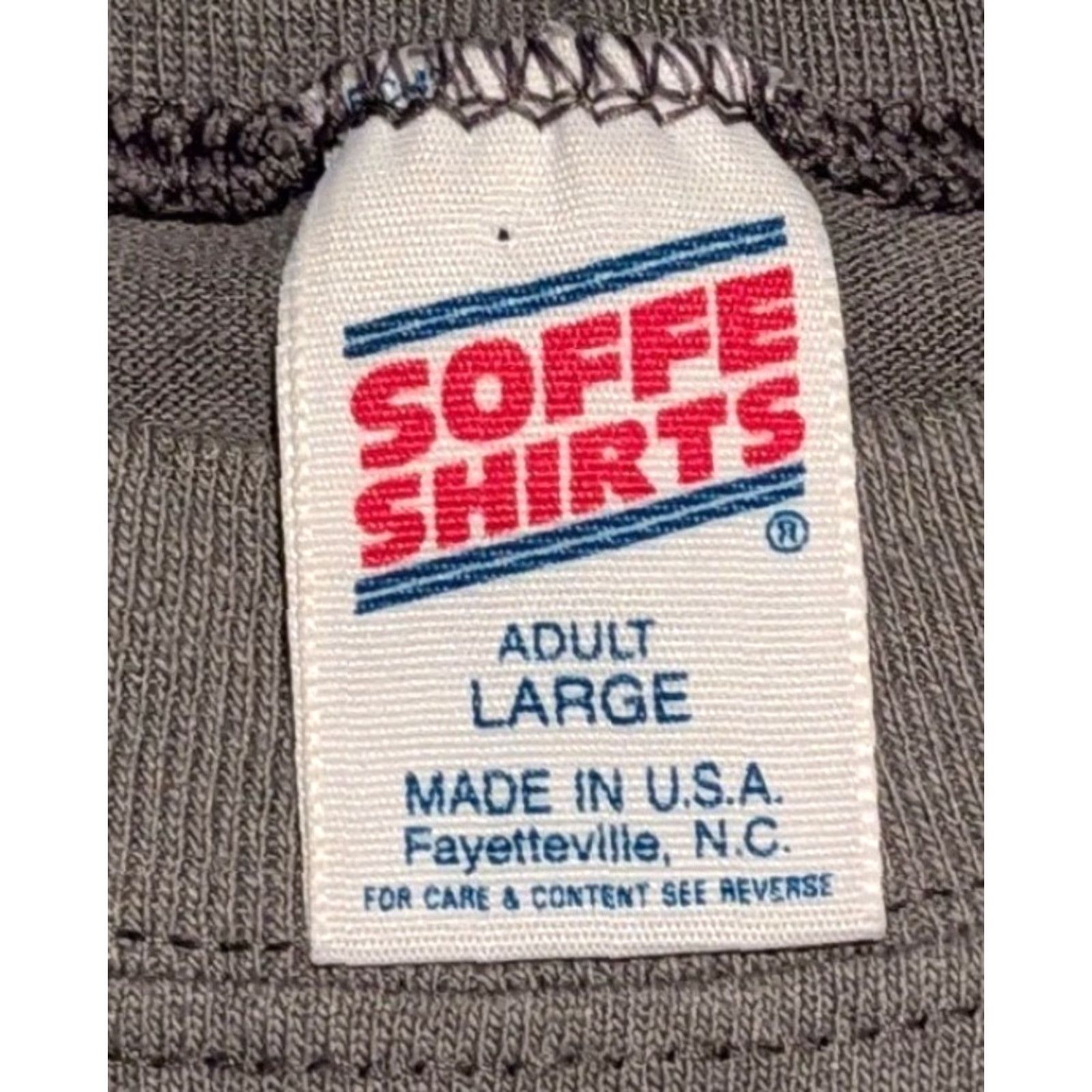 Soffe Vtg Soffe Myrtle Beach World Cup Regatta Tee Shirt Made In USA Size Large Gray Size US L / EU 52-54 / 3 - 7 Thumbnail