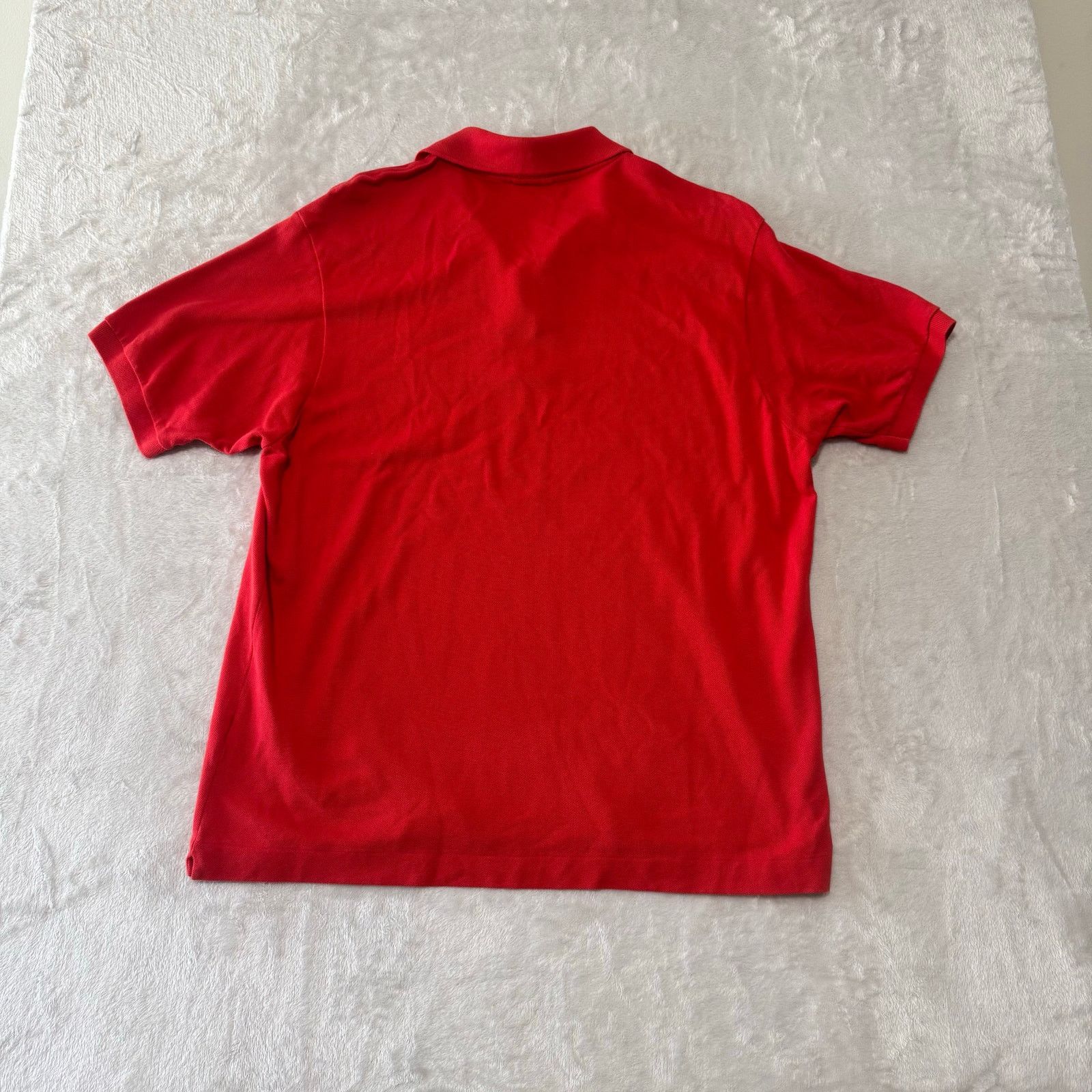 Lacoste Lacoste Early 2000's Mens Alligator Polo Shirt 7 US 2XL Red Size US XXL / EU 58 / 5 - 4 Thumbnail