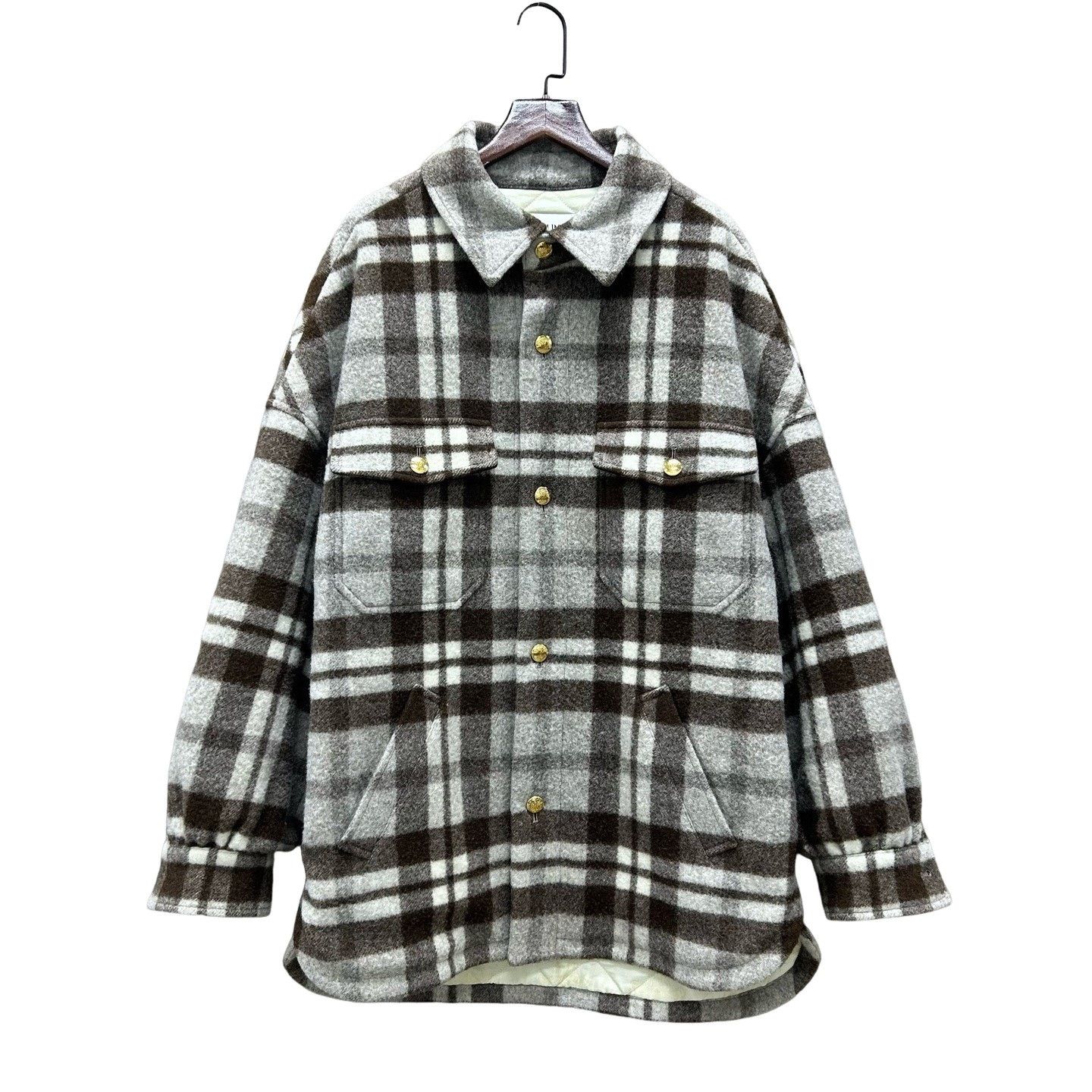 Celine CELINE Plaid Shirt Jacket Size 34 Size XS / US 0-2 / IT 36-38 - 1 Thumbnail