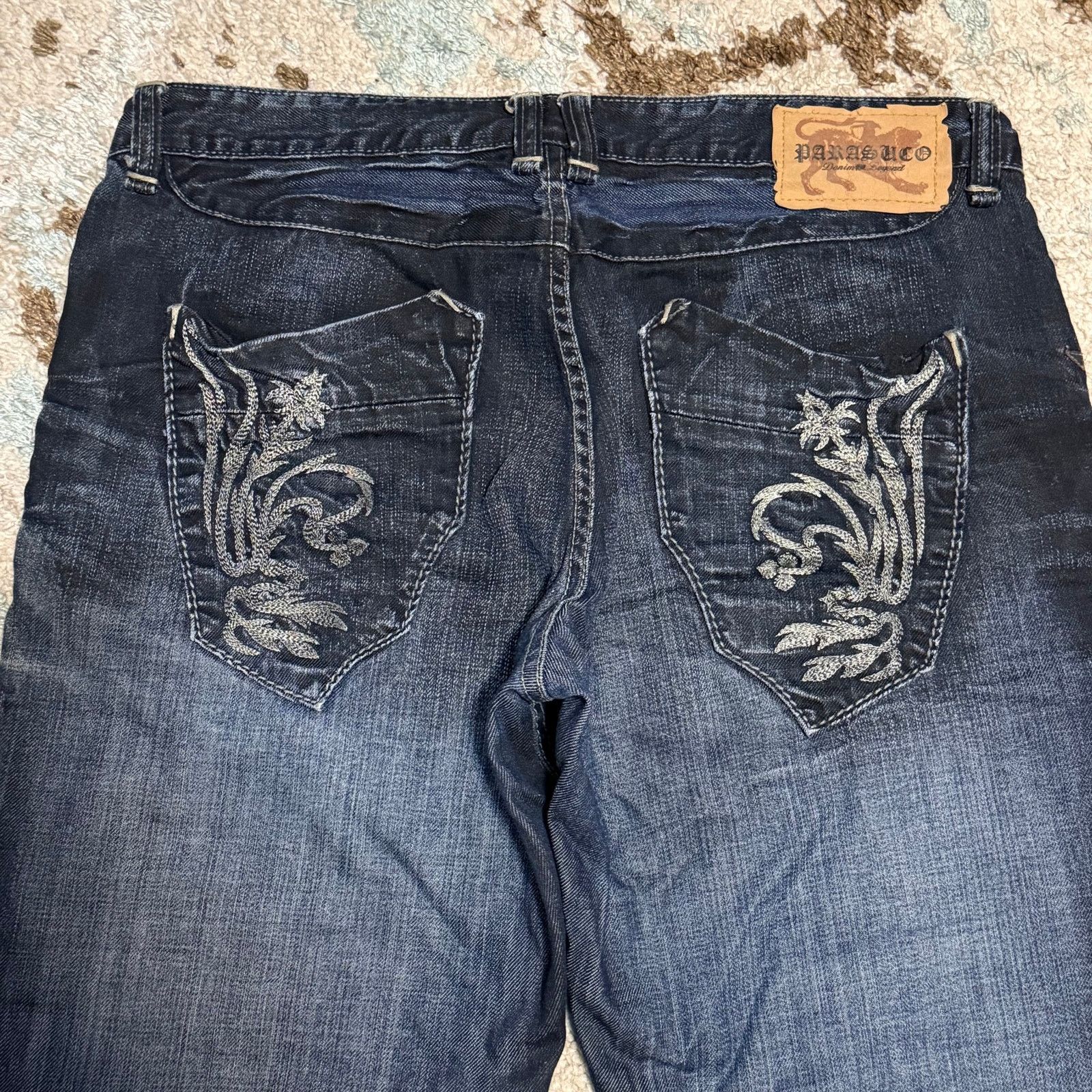 Parasuco Vintage Parasuco Paisley Embroidered Jeans Size 36x35 Y2K Size US 36 / EU 52 - 3 Thumbnail