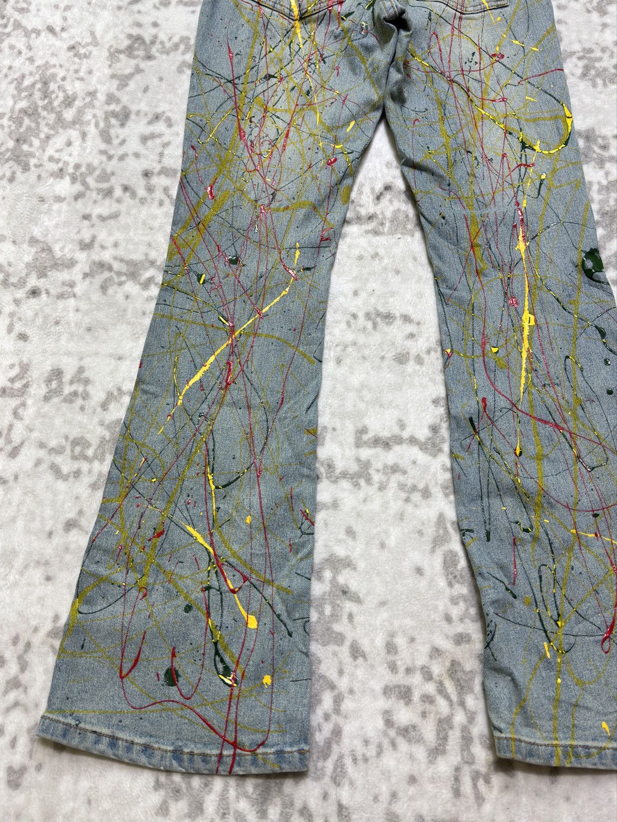 Hysteric Glamour Flare LA Jeans Paint Splash Junya Watanabe Style Bootcut Size US 26 / EU 42 - 13 Thumbnail
