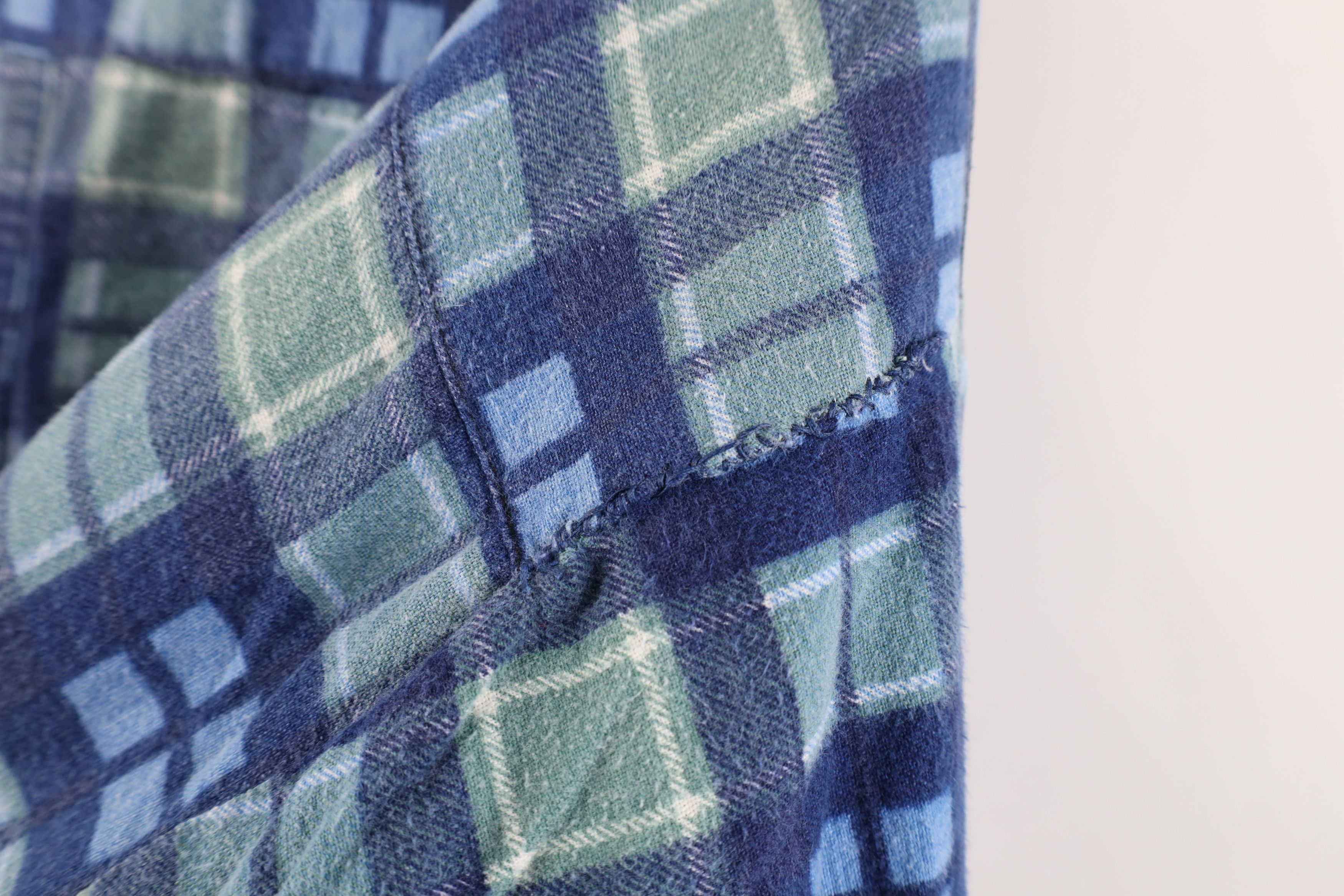 Vintage Vintage 90s Streetwear Flannel Button Shirt Jacket Jac Shirt Size US XXL / EU 58 / 5 - 12 Thumbnail