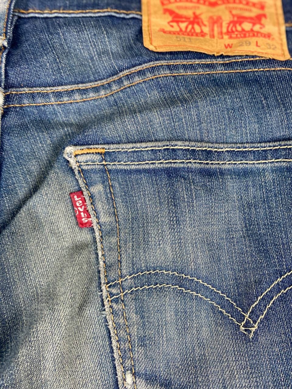 Levi's levis 511 slim denim slightly distressed Size US 32 / EU 48 - 4 Thumbnail