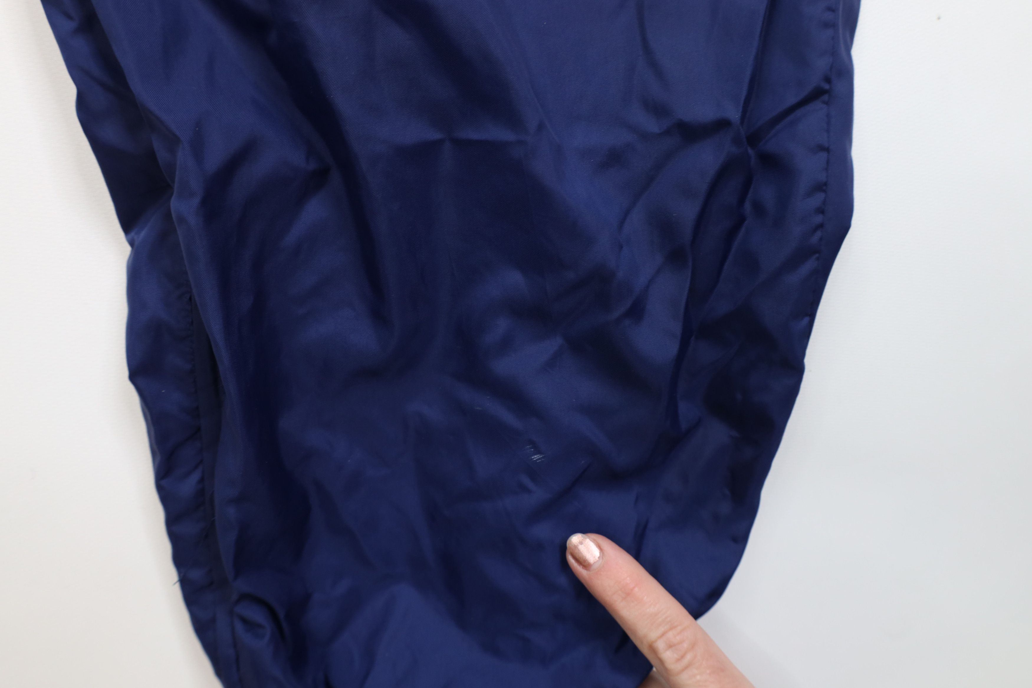 Nike × Vintage Vintage 90s Nike Scott Mini Swoosh Lined Nylon Joggers Size US 40 / EU 56 - 7 Thumbnail