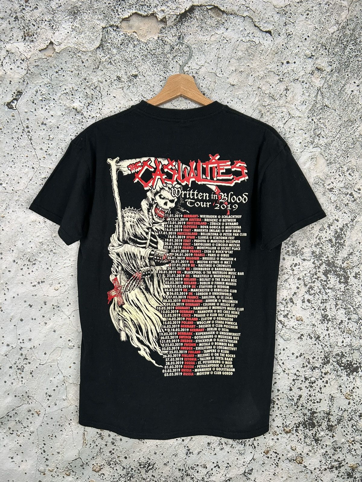 Band Tees The Casualties Written In Blood Rock Band Tee Black Metal Size US M / EU 48-50 / 2 - 4 Thumbnail
