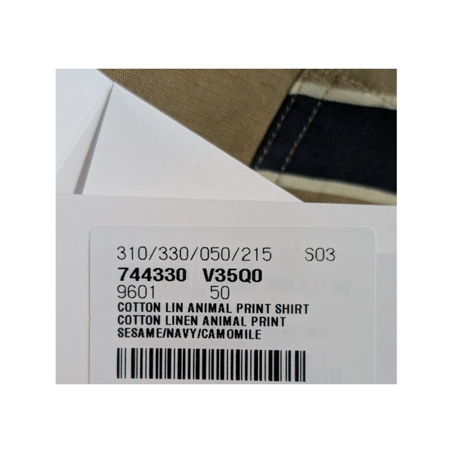 Bottega Veneta o1rshd1 Cotton Animal Print Shirt in Multicolor Size US M / EU 48-50 / 2 - 19 Thumbnail