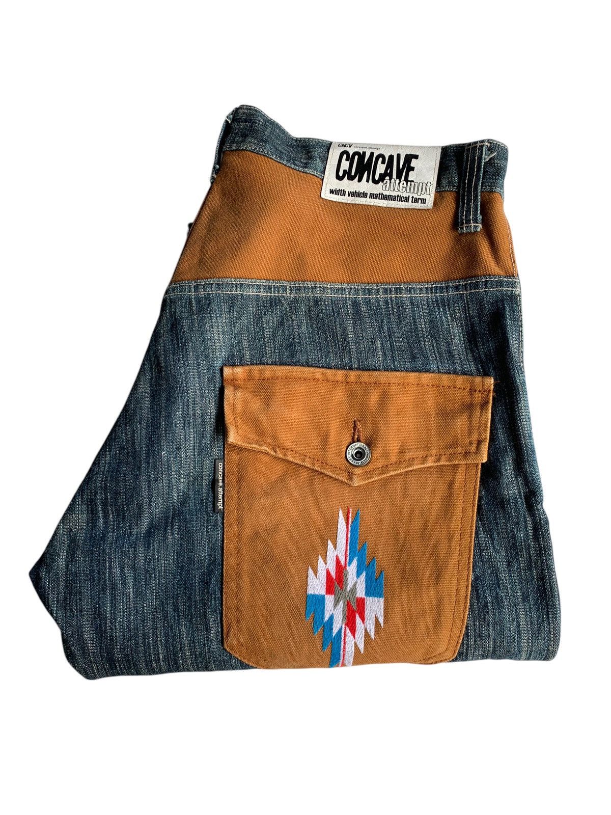 Kapital Concave Attempt Navajo Hippies Style Japanese Denim🌈🎌 Size US 32 / EU 48 - 12 Thumbnail