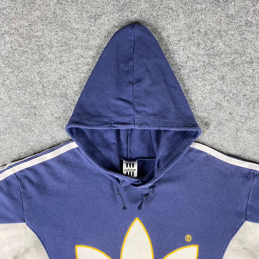 Adidas Vintage 90s Adidas Big Logo Hoodies Size US L / EU 52-54 / 3 - 7 Thumbnail