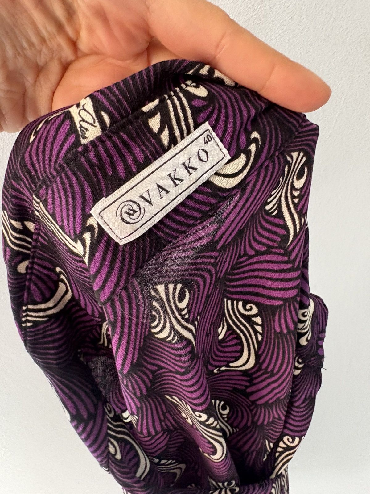 Vintage Vakko shirt Size L / US 10 / IT 46 - 10 Thumbnail