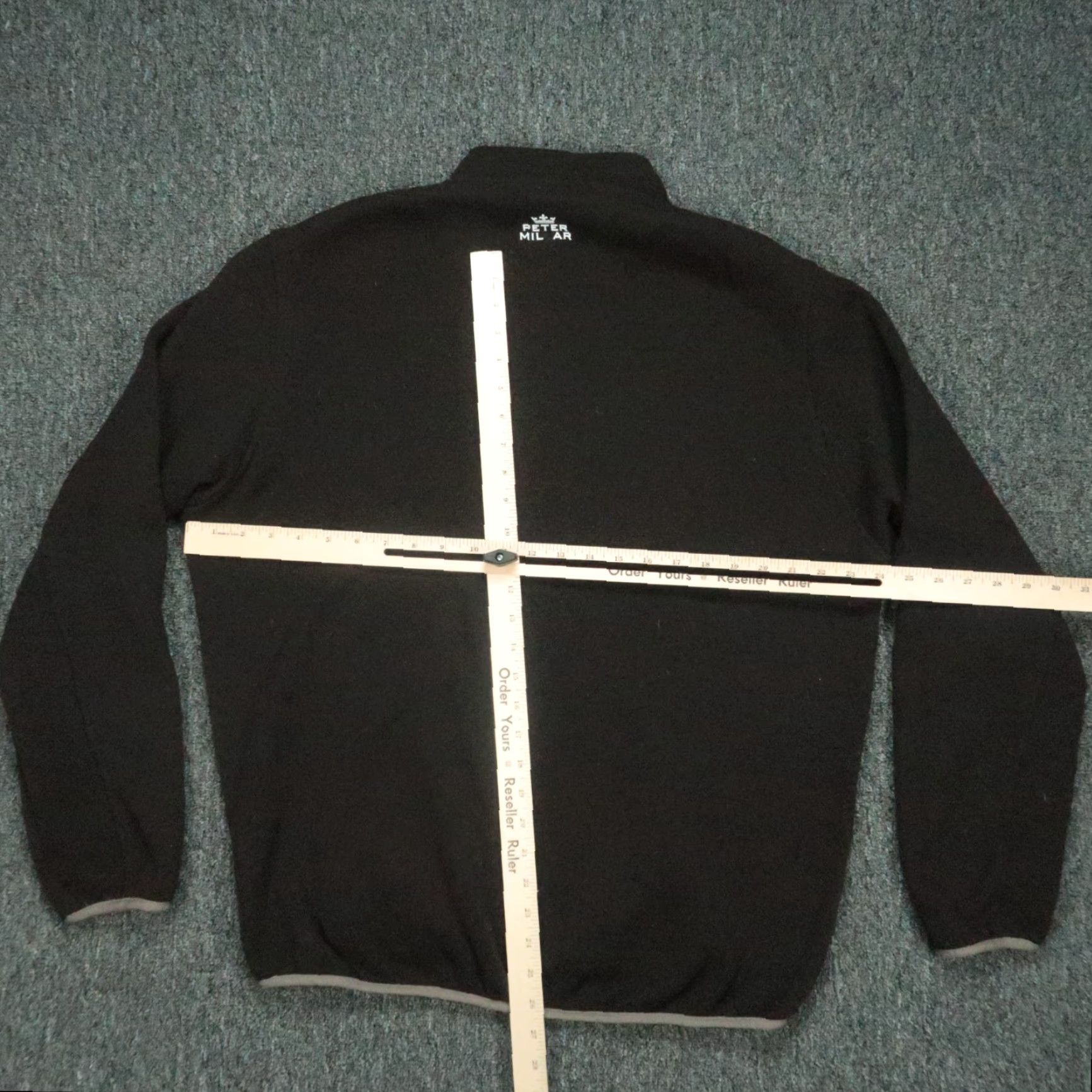 Peter Millar Peter Millar Pullover Mens XL Black Element Warmth 1/4 Zip Sweater Size US XL / EU 56 / 4 - 7 Thumbnail