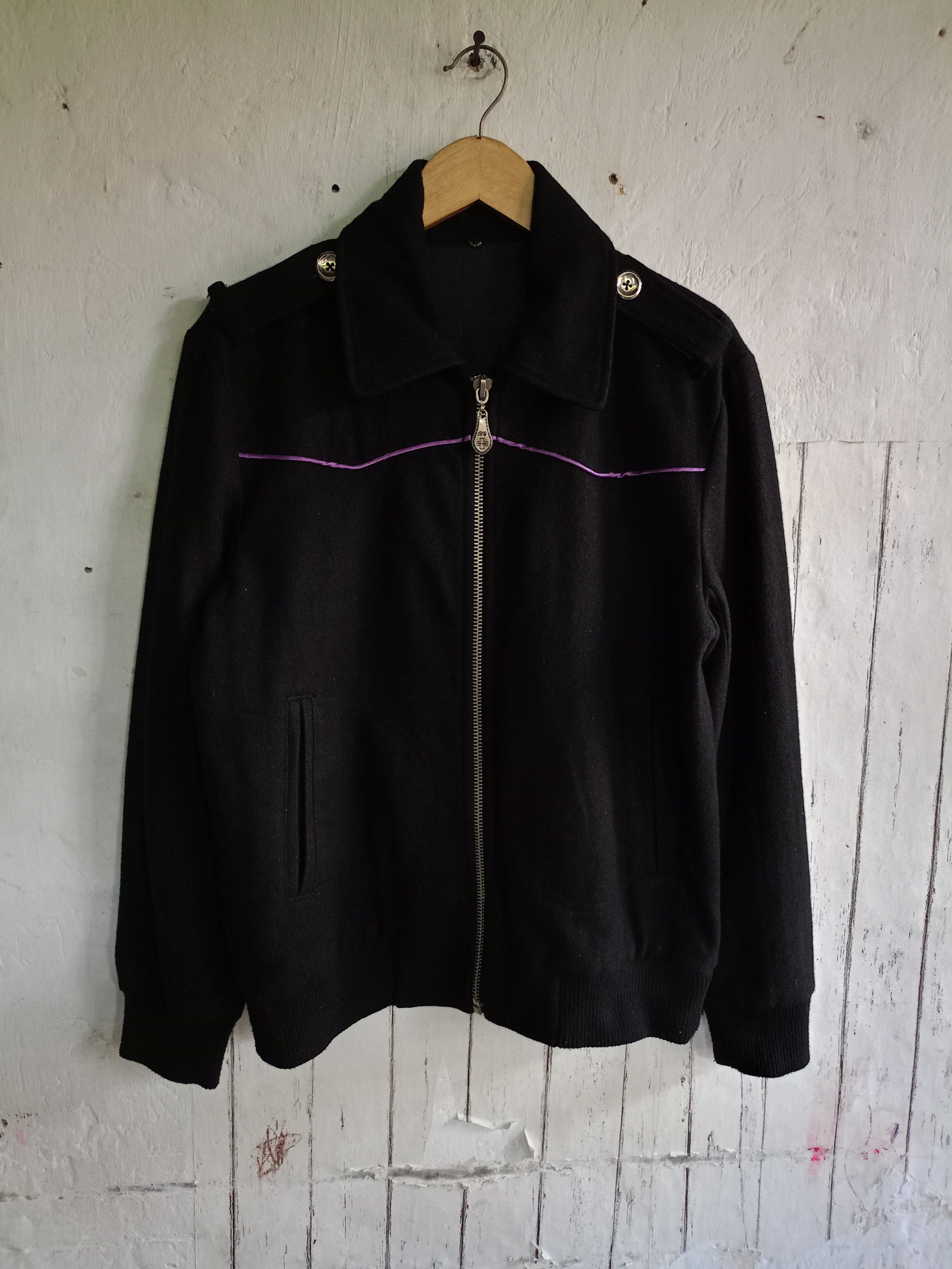 BERNINGS SHO 2000s Bernings sho Wool Bomber jacket Size US L / EU 52-54 / 3 - 4 Thumbnail