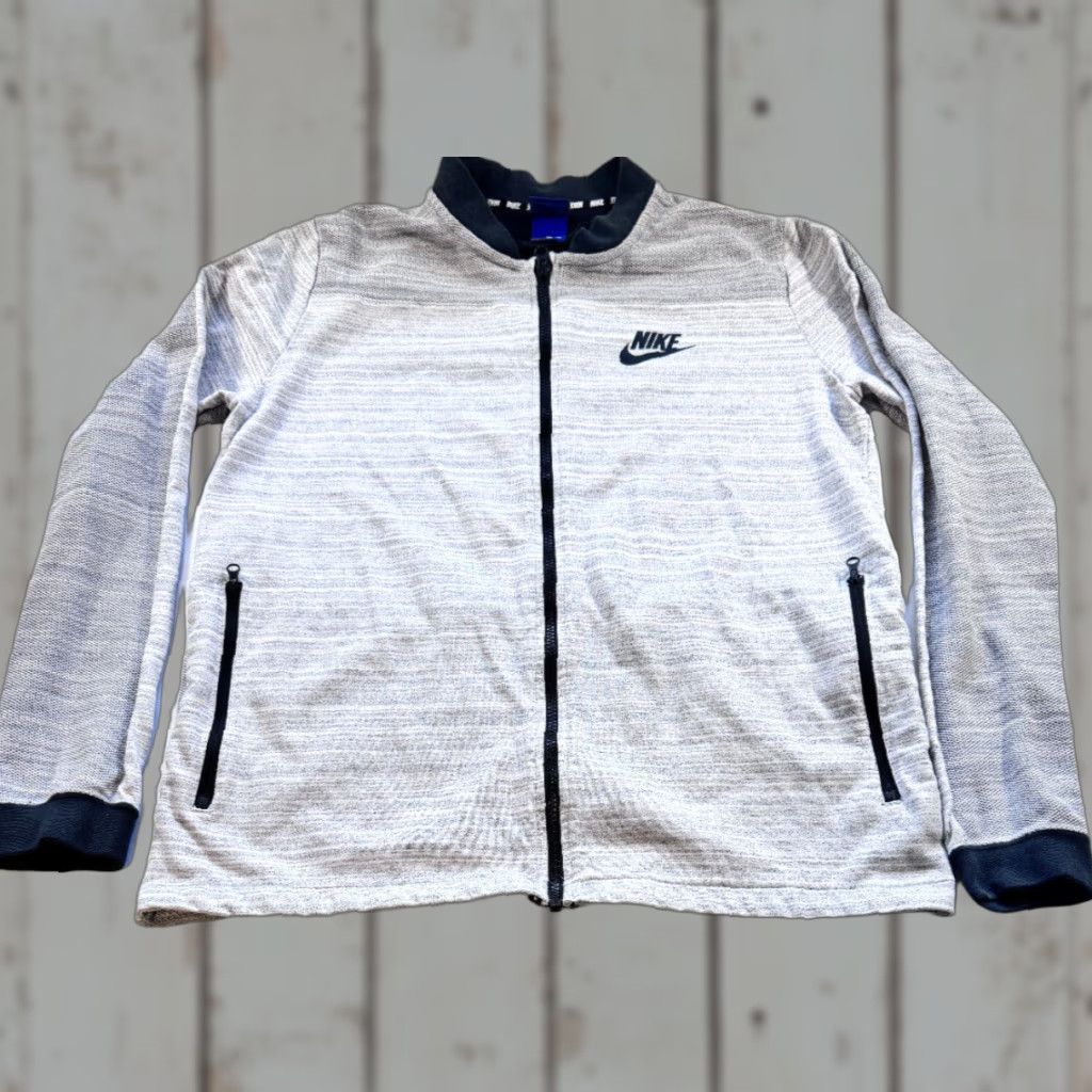 Nike Nike ADV15 Knit Advanced Mens L FullZip Jacket White ADV15 Knit Full Zip Nike Mens L White Jacket Size US L / EU 52-54 / 3 - 1 Thumbnail