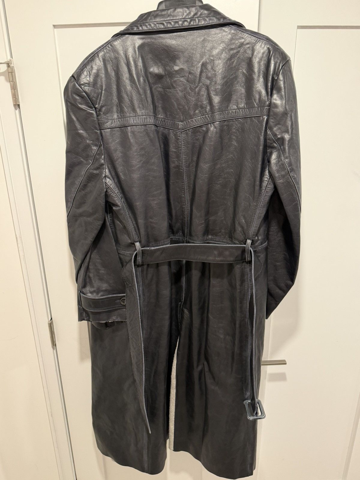 Enfants Riches Deprimes Enfants Riches Deprimes Leather Trench Coat Black Size US XL / EU 56 / 4 - 2 Thumbnail