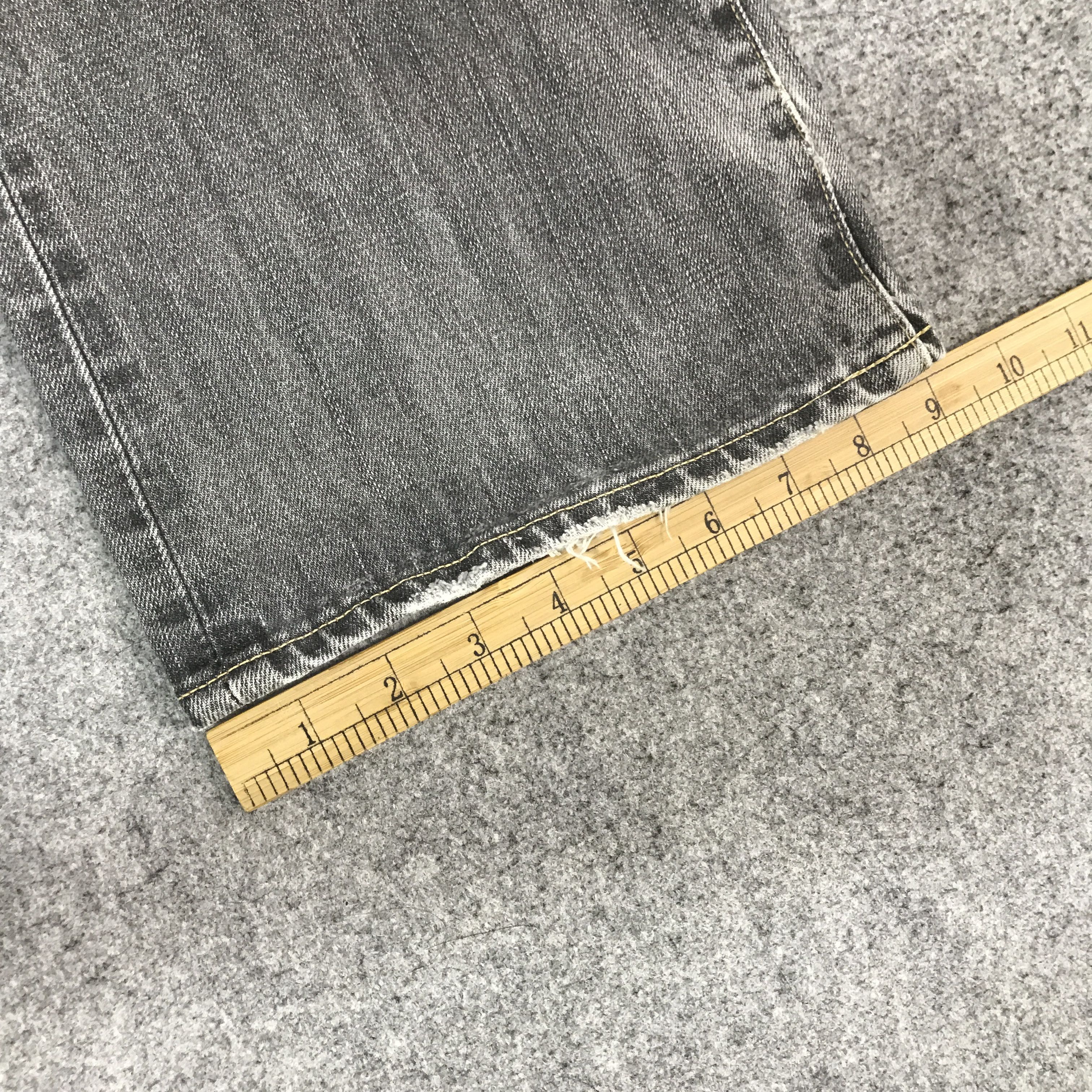 Japanese Brand Flared uniqlo japan Bootcut Denim black pants K54B18 Size US 35 - 11 Thumbnail