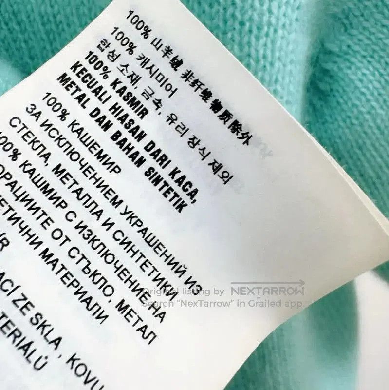 Miu Miu Miu Miu Lightweight Turquoise Cashmere Sweater . Size S / US 4 / IT 40 - 7 Thumbnail