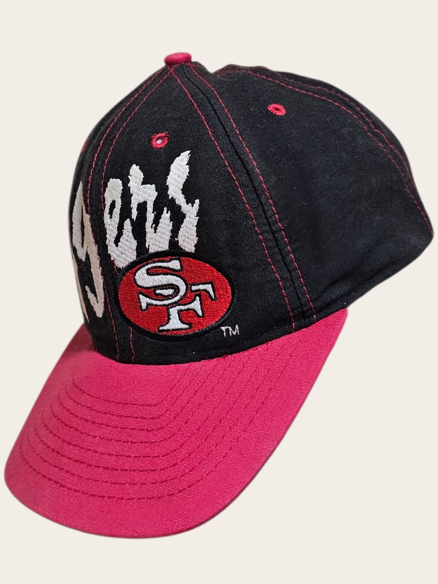 NFL San Francisco 49ers Big Logo Spellout Hat Size ONE SIZE - 4 Thumbnail
