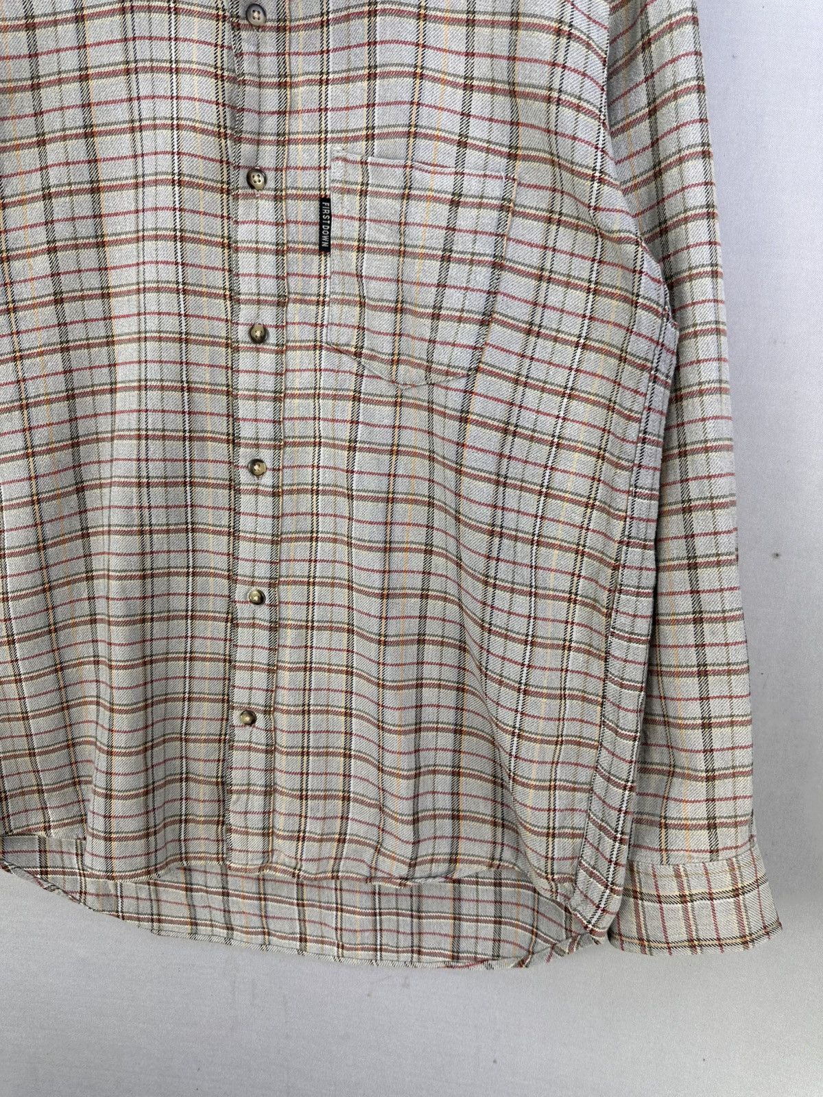 First MFG Co. First Down Plaid Check Flannel Shirt Button Up Size US L / EU 52-54 / 3 - 3 Thumbnail