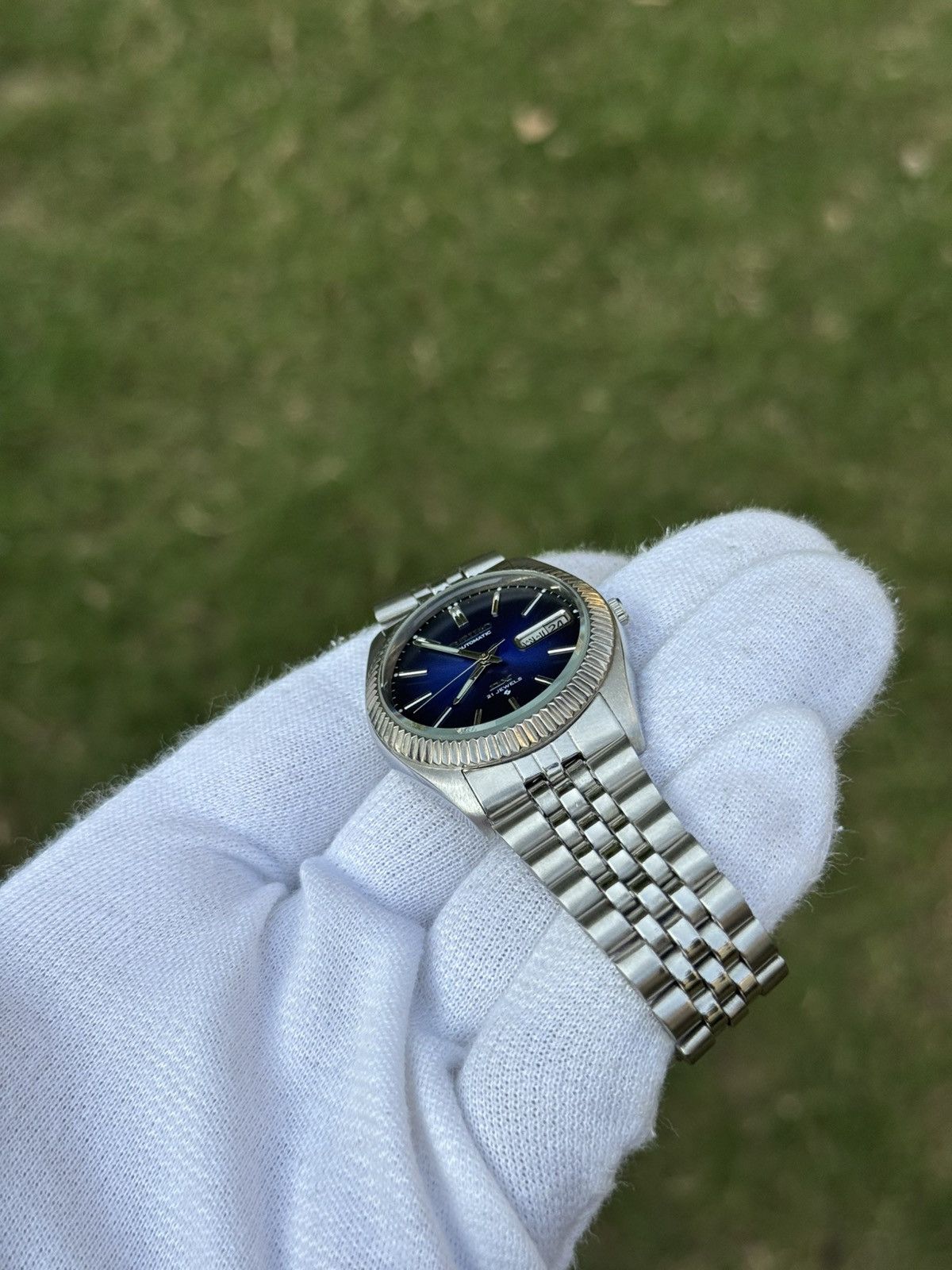 Seiko Seiko 5 DX Fluted Bezel Automatic 6309 Japanese mens Watch Size 36 - 13 Thumbnail