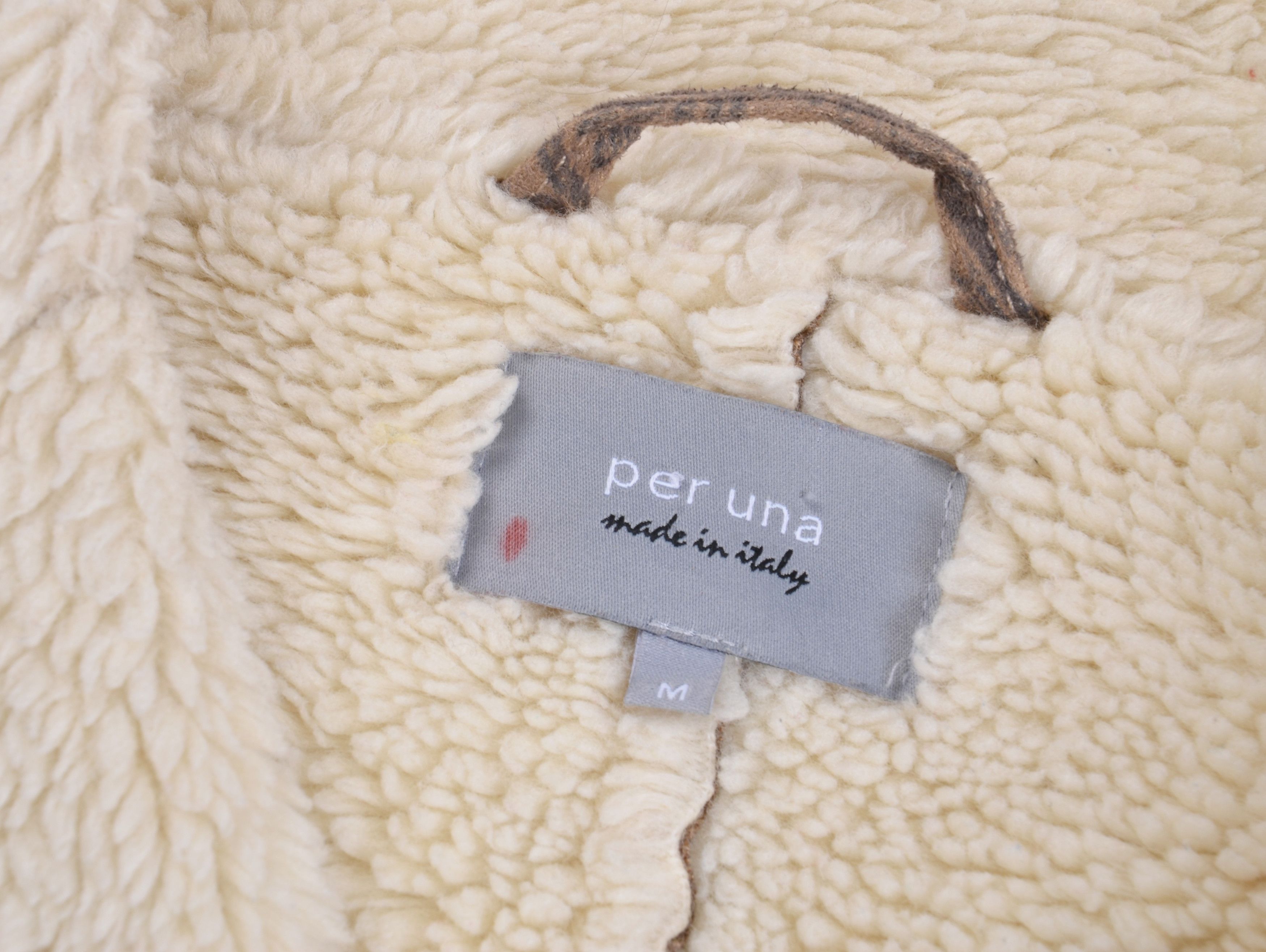 Vintage Per Una Vintage Y2K Boho Floral Faux Shearling Jacket Size M / US 6-8 / IT 42-44 - 9 Thumbnail
