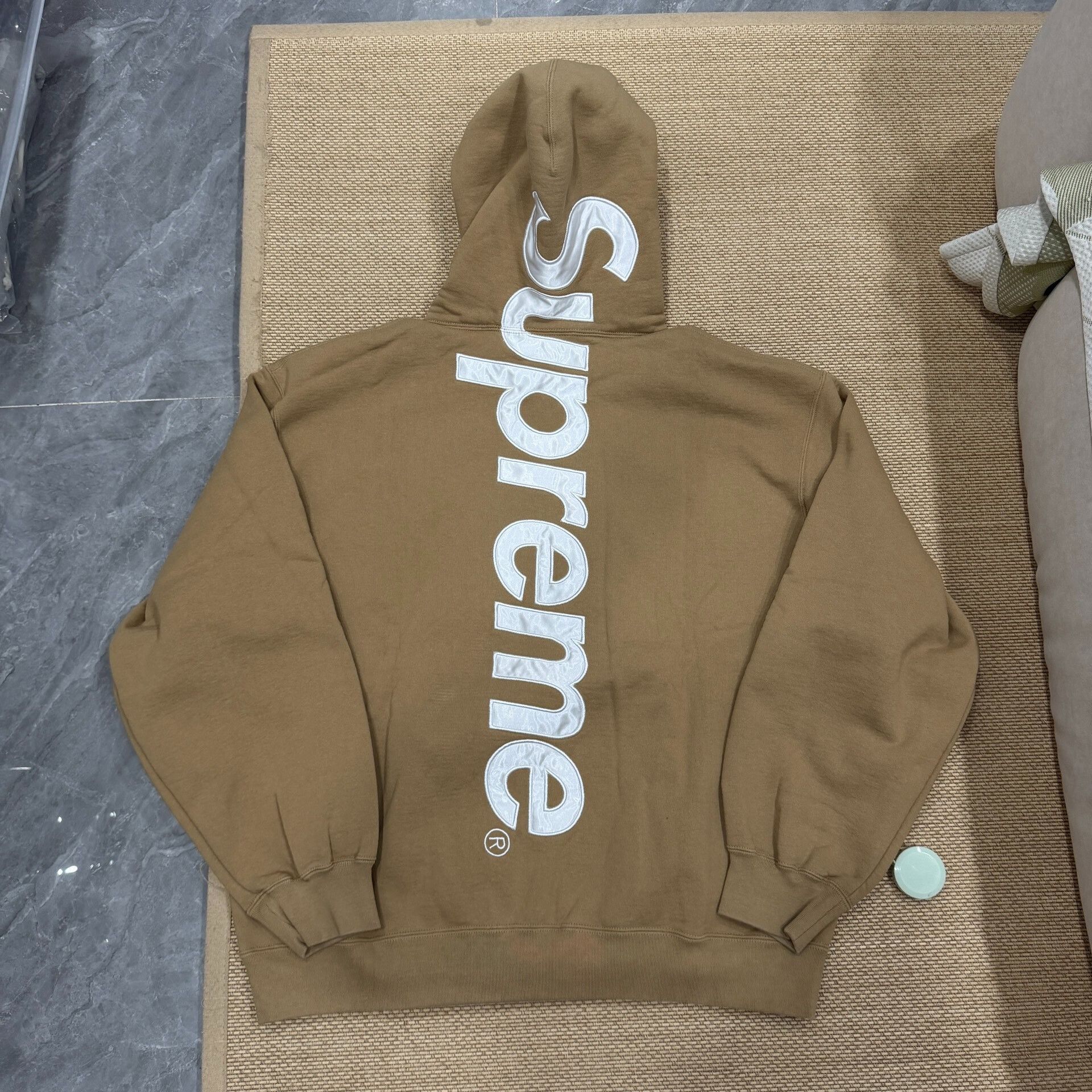 Supreme Supreme Brown Hoodie with Logo Size US XL / EU 56 / 4 - 1 Thumbnail