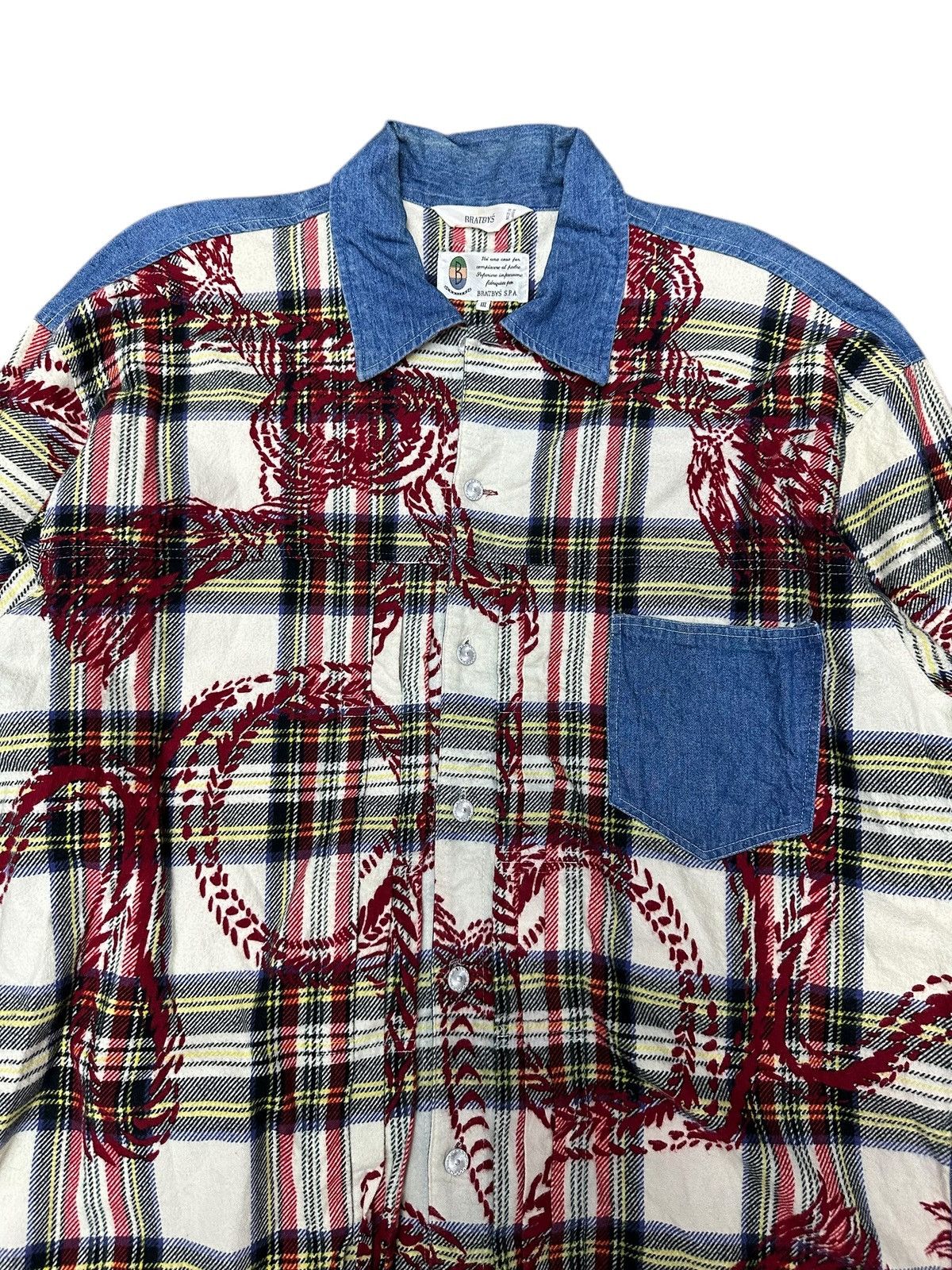 20471120 2000s BRATSBY SHIRT BUTTON 2047 BEAUTYBEAST FINAL HOME STYLE Size US L / EU 52-54 / 3 - 2 Thumbnail