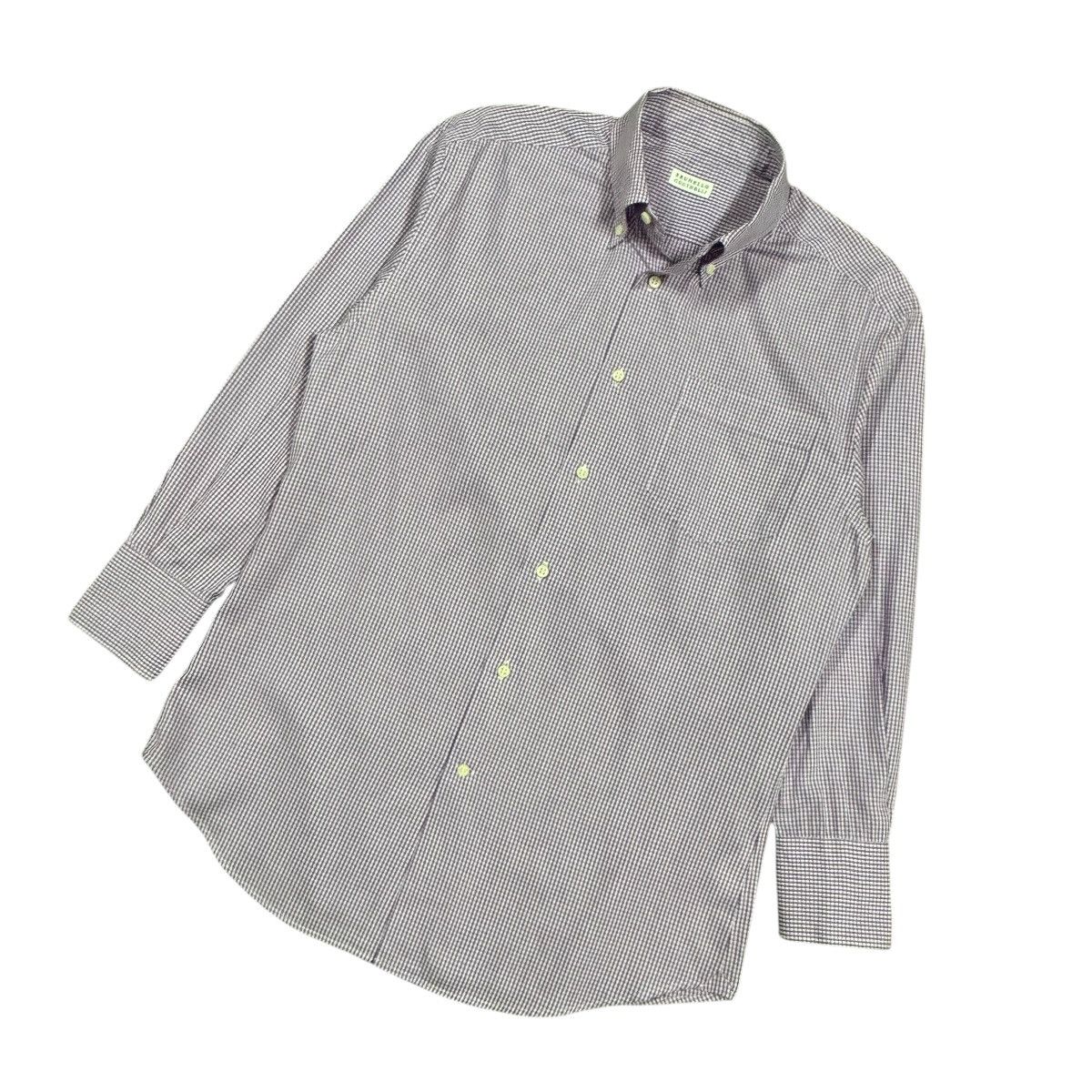 Brunello Cucinelli Brunello Cucinelli Og Checked Shirt Button Ups Italy Size US M / EU 48-50 / 2 - 10 Thumbnail