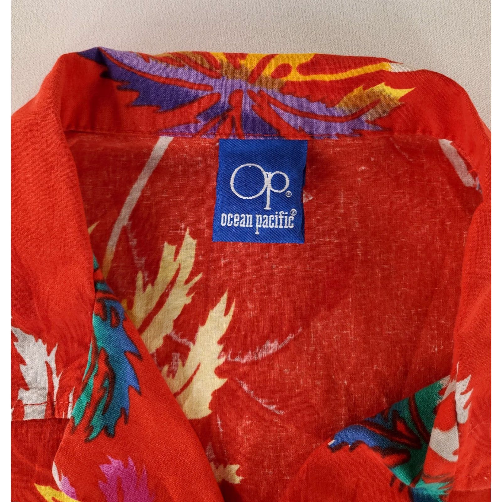 Ocean Pacific VINTAGE Ocean Pacific Hawaiian Shirt Red Button-Up Mens M VTG 80s 90s Ocean Pacific OP VTG Hawaiian Red Button Up Mens M Shirt Size US M / EU 48-50 / 2 - 3 Thumbnail