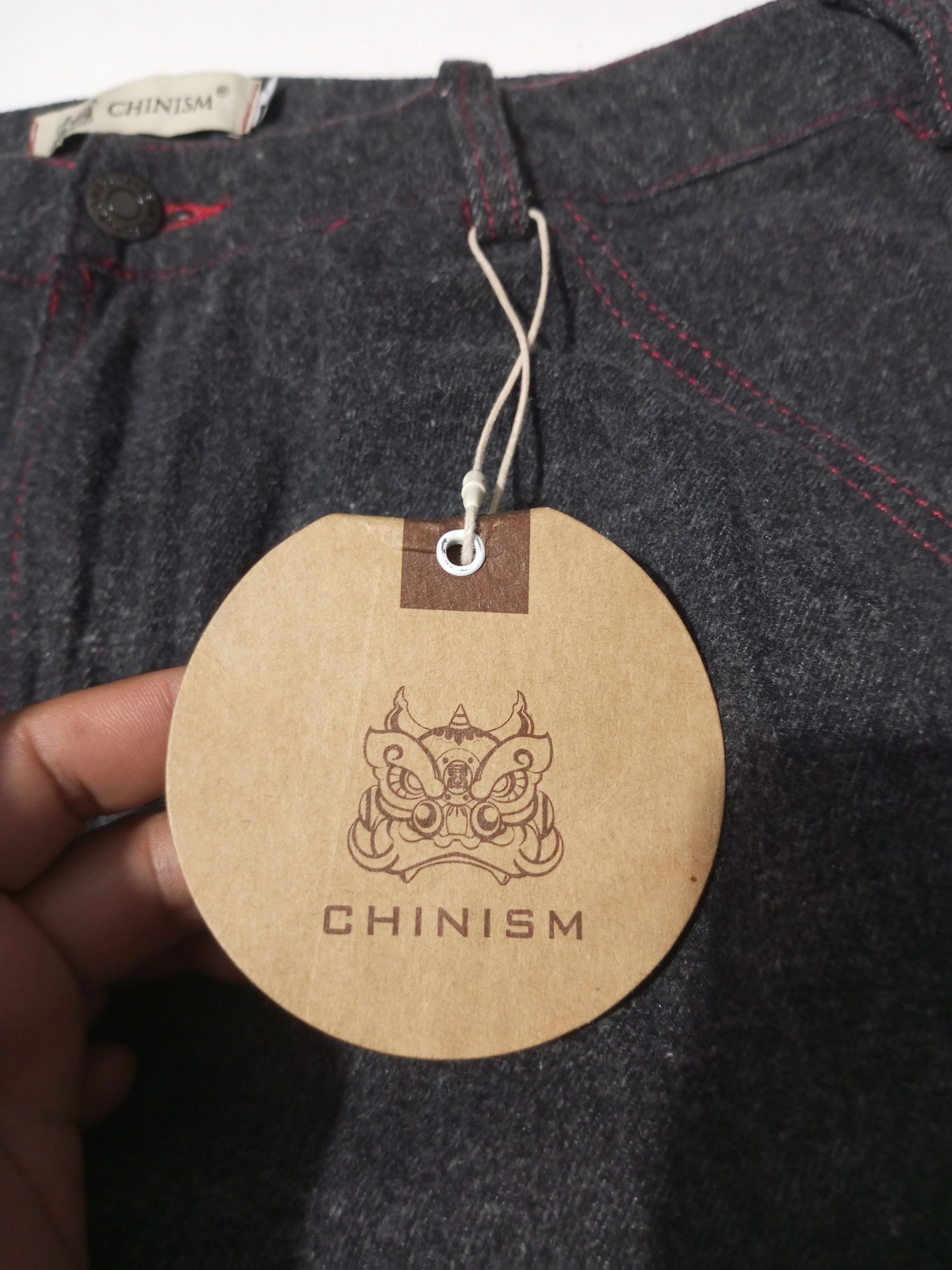 20471120 Vintage chinism multi pocket grey denim Size US 31 - 12 Thumbnail