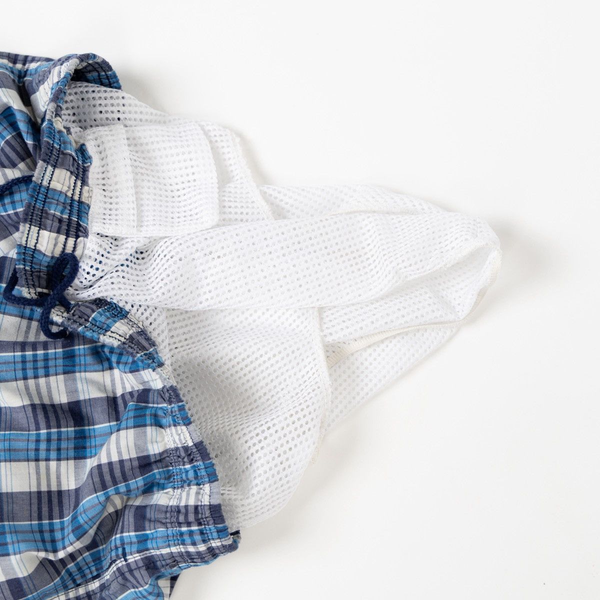 Adidas Adidas Mens Vintage Blue Plaid Swim Shorts Mesh Lined Size US 32 / EU 48 - 4 Thumbnail