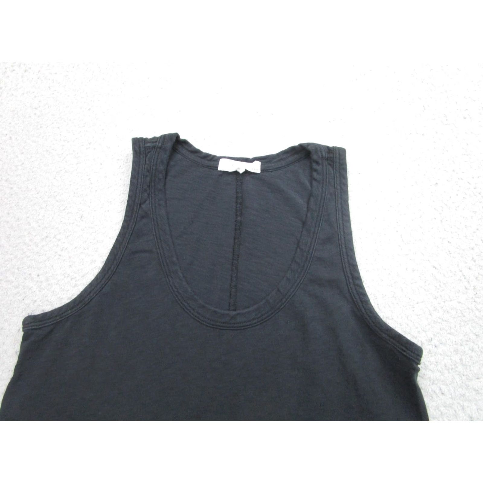 Rag & Bone Rag & Bone Tank Top Womens XS Black 100% Pima Cotton Scoop Neck Lightweight Size XS / US 0-2 / IT 36-38 - 2 Thumbnail