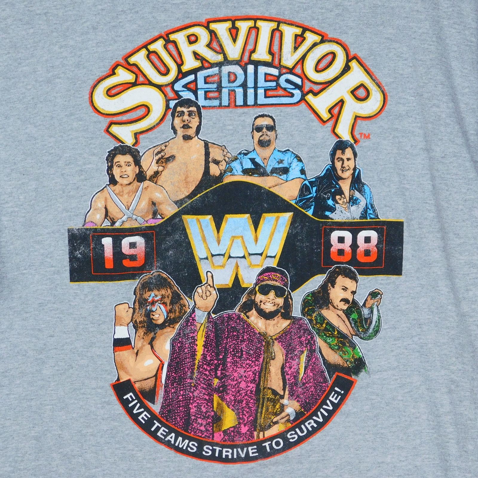 WWE WWE Survivor Series 1988 Graphic T Shirt Size L Gray Modern Size US L / EU 52-54 / 3 - 4 Thumbnail