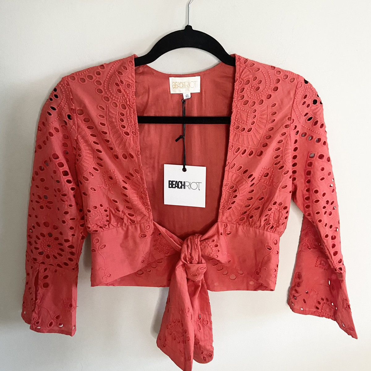 Beach Riot NWT Set- Beach Riot x Revolve Eyelet Crop Top and Pants | XS Size XS / US 0-2 / IT 36-38 - 5 Thumbnail